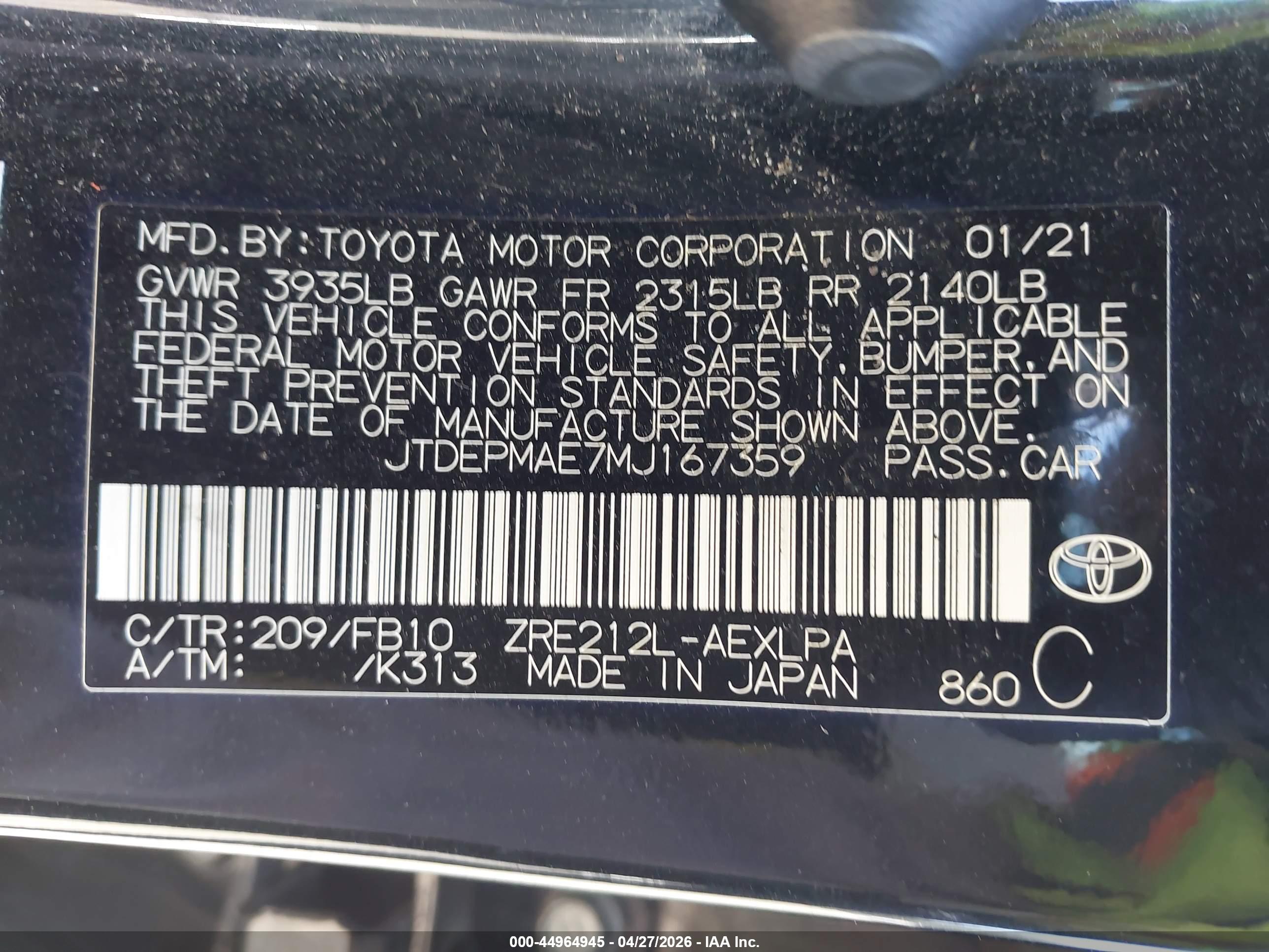 TOYOTA COROLLA image 9