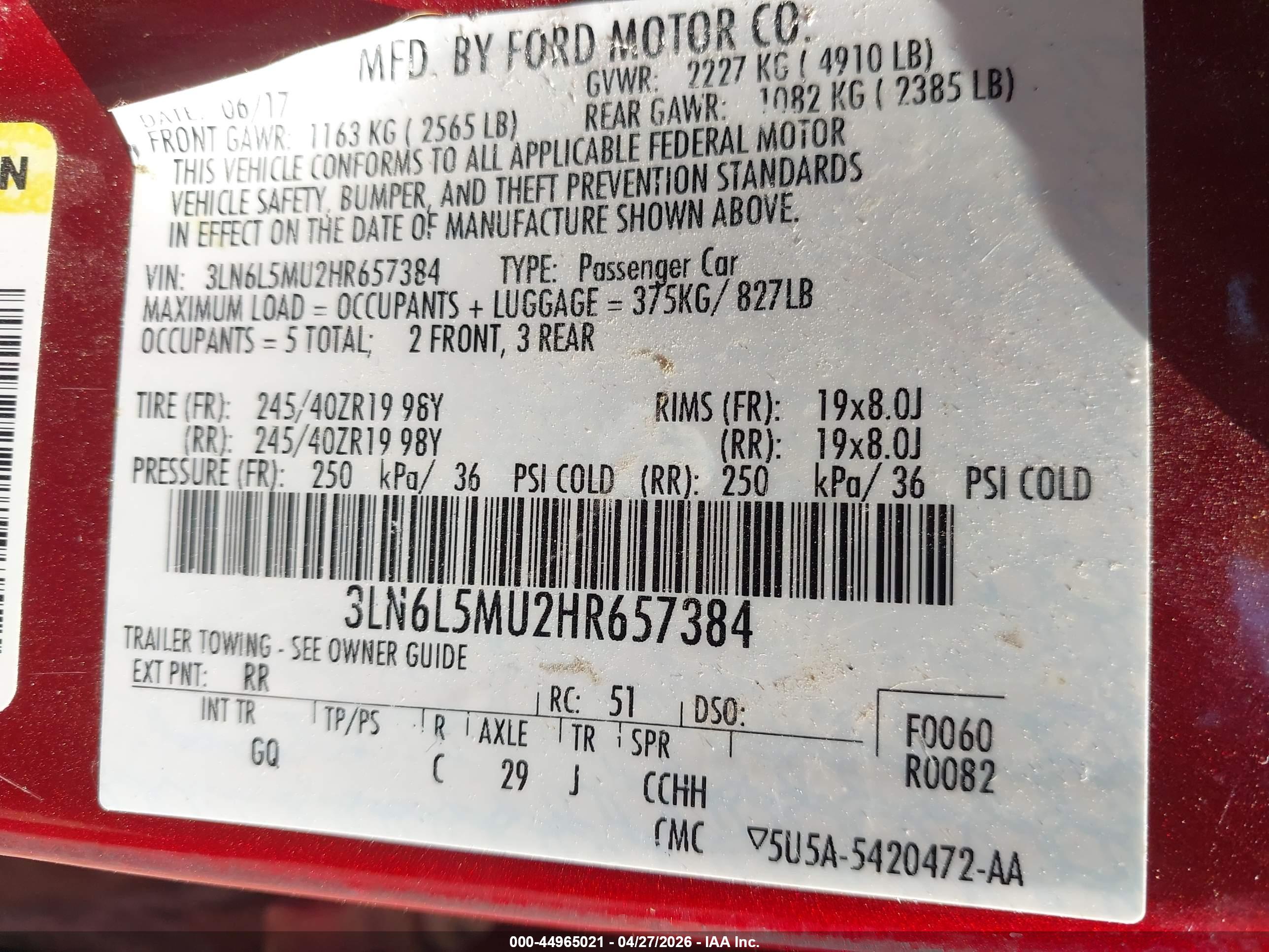 LINCOLN MKZ image 9