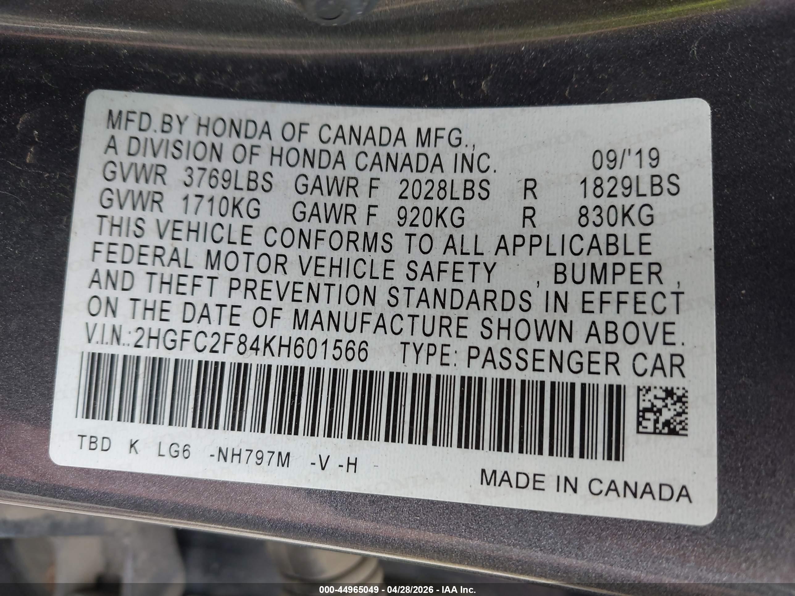 HONDA CIVIC image 9