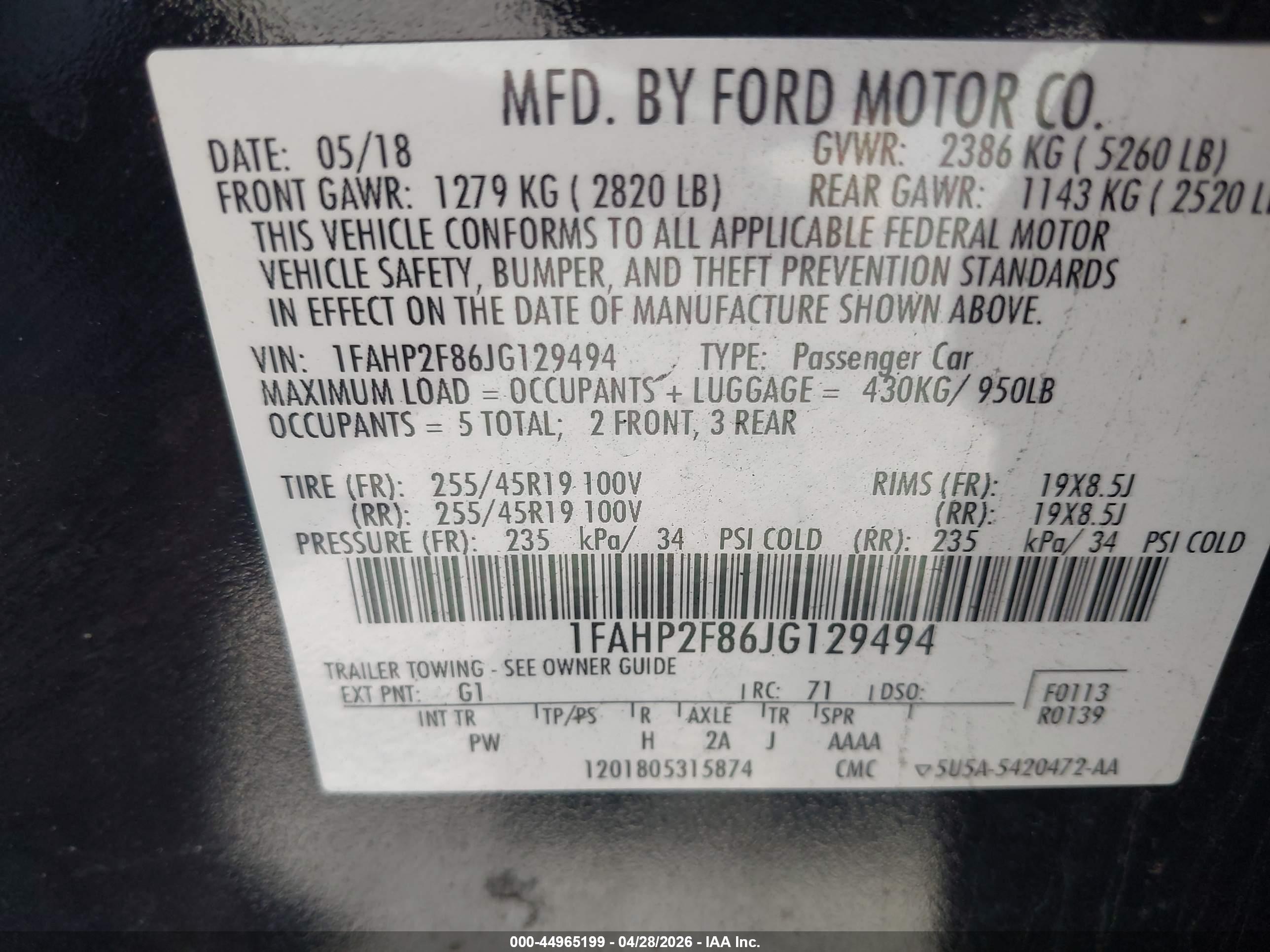 FORD TAURUS image 9