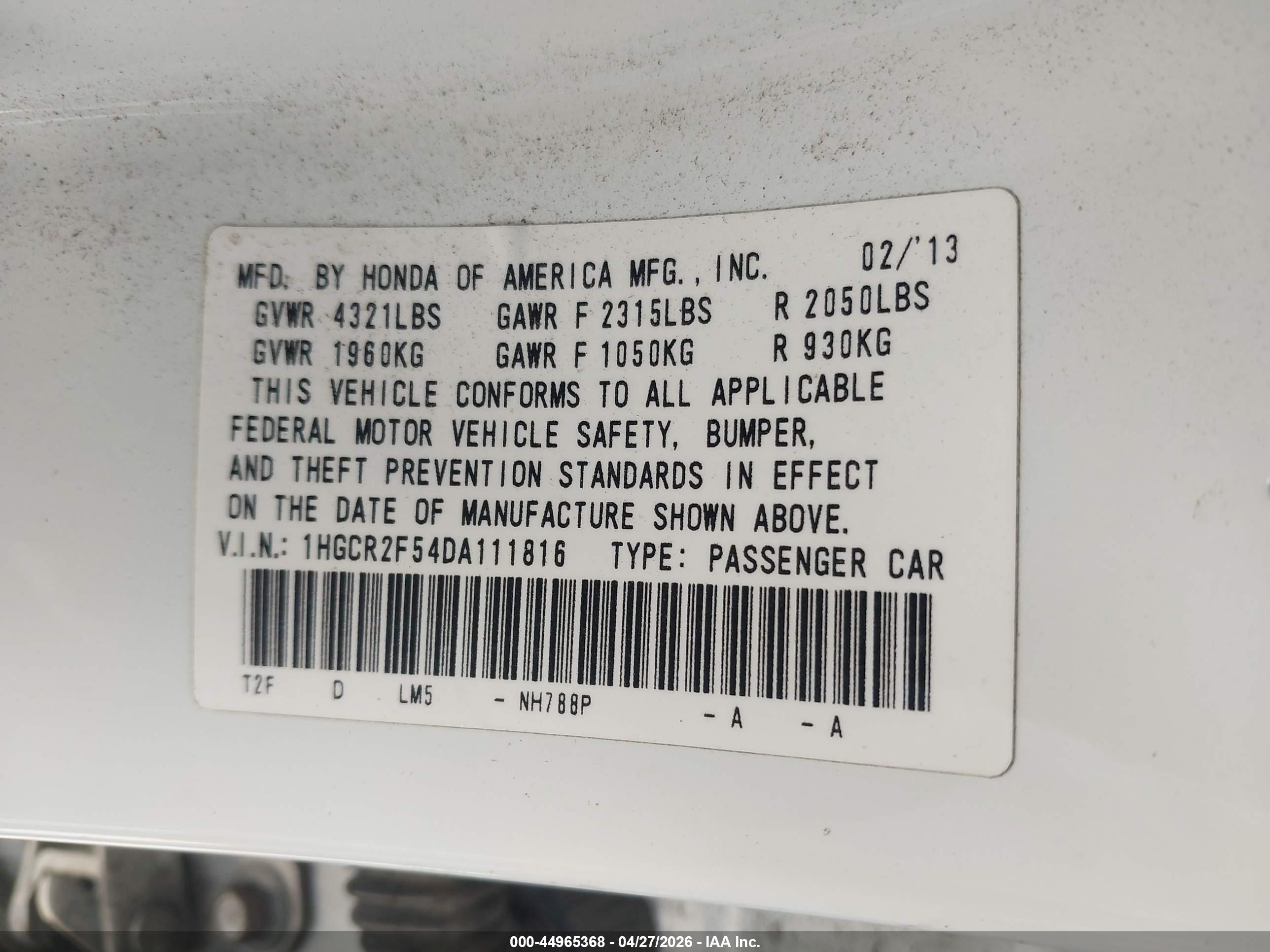 HONDA ACCORD image 9