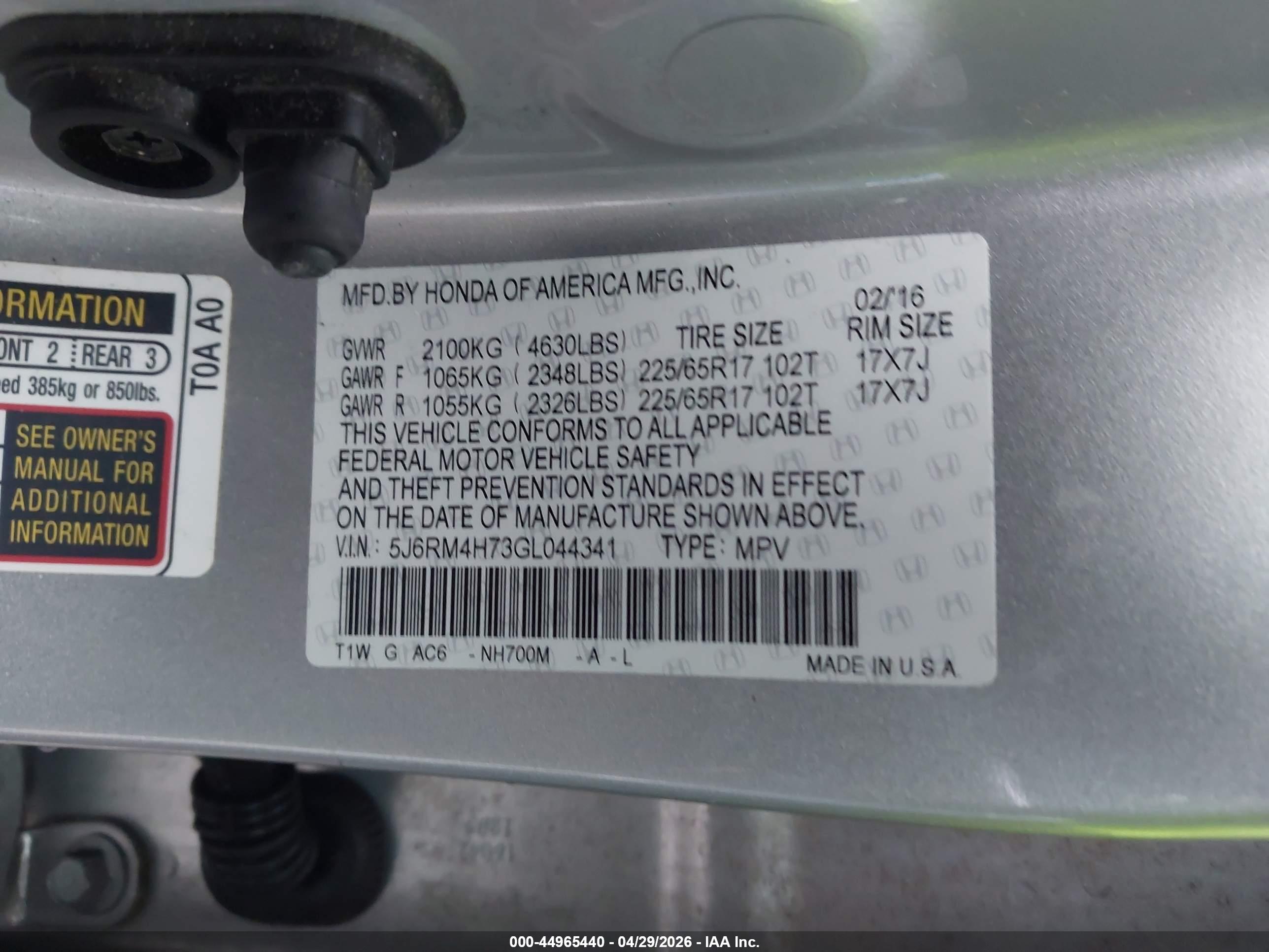 HONDA CR-V image 9