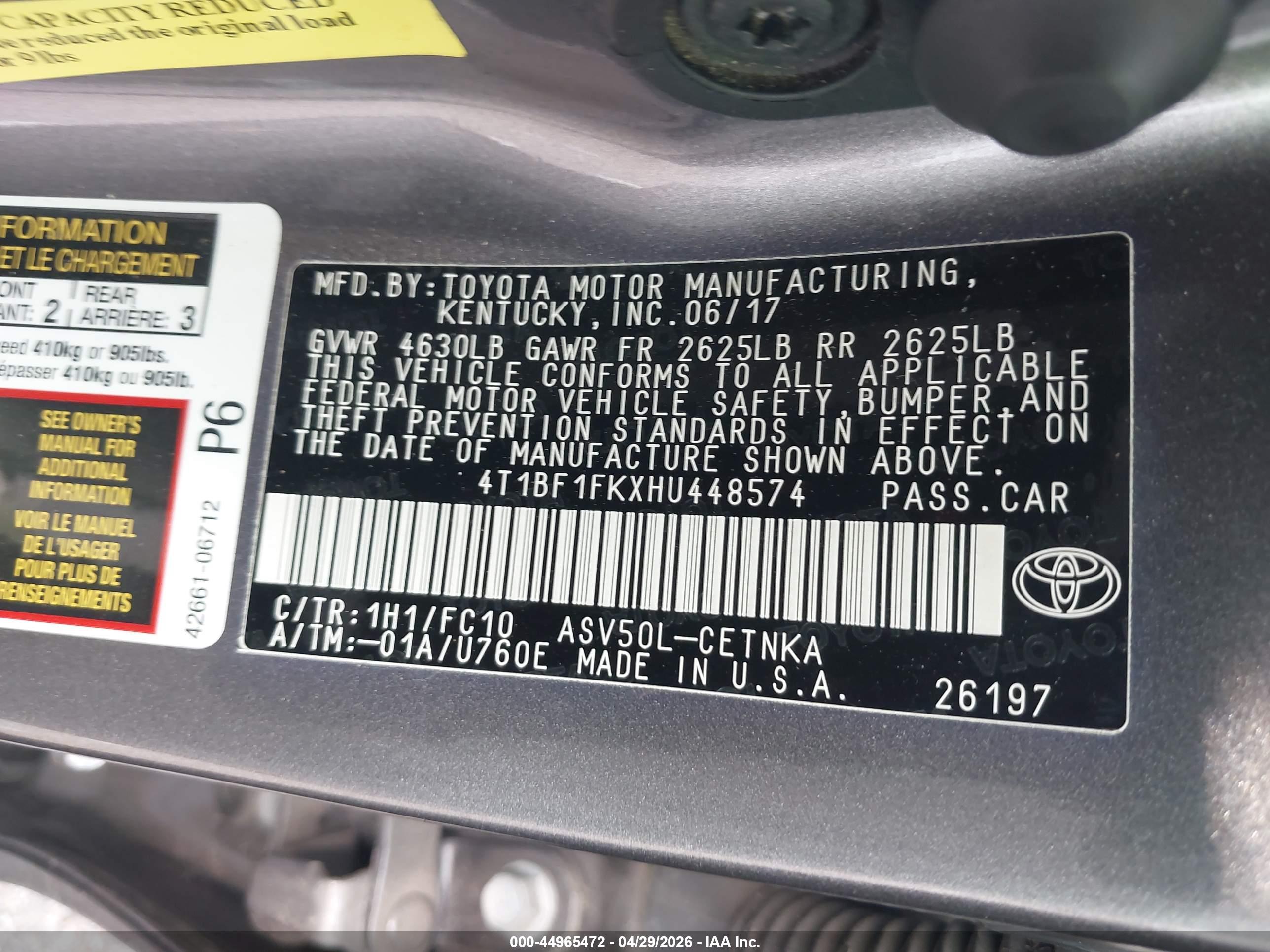 TOYOTA CAMRY image 9