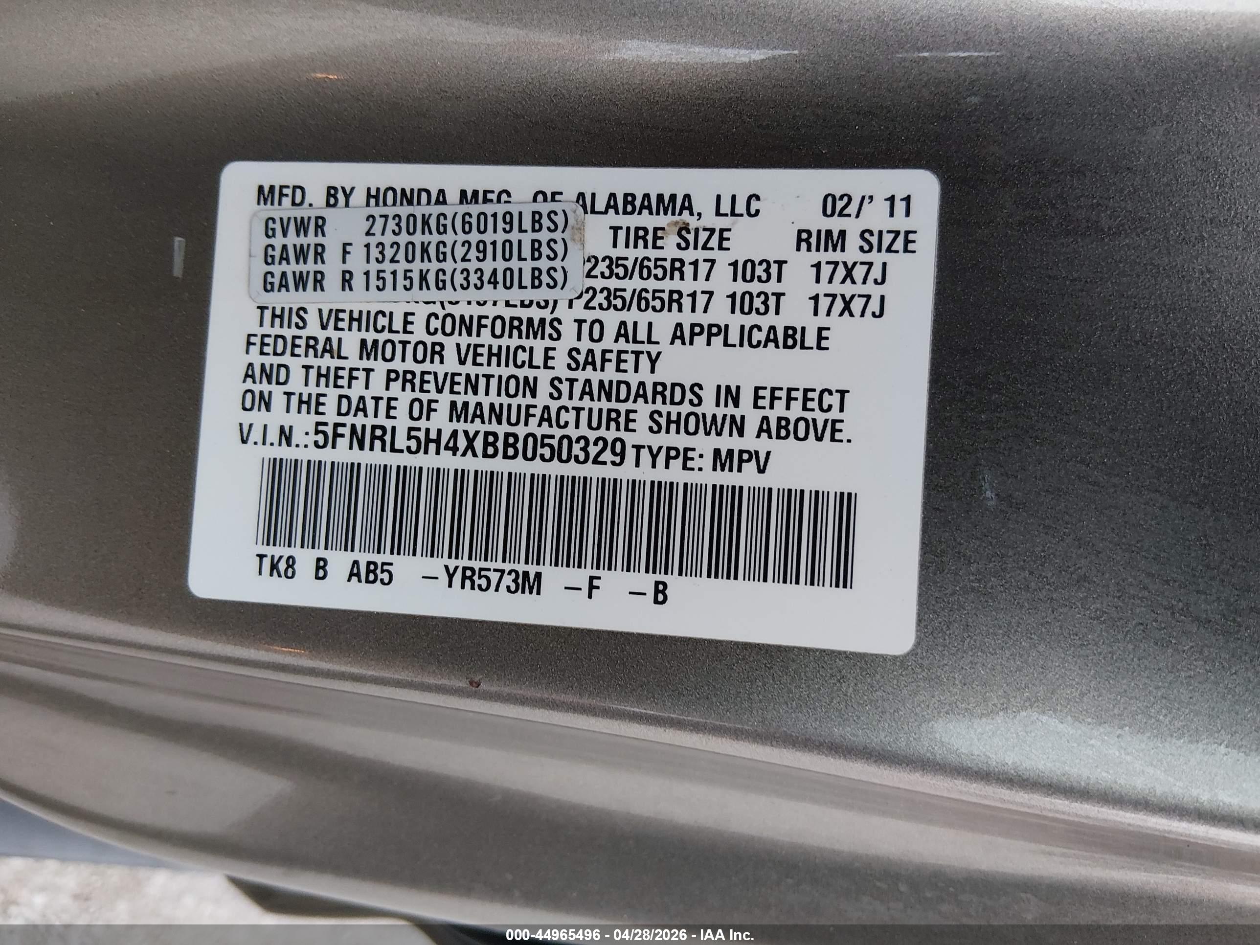 HONDA ODYSSEY image 9