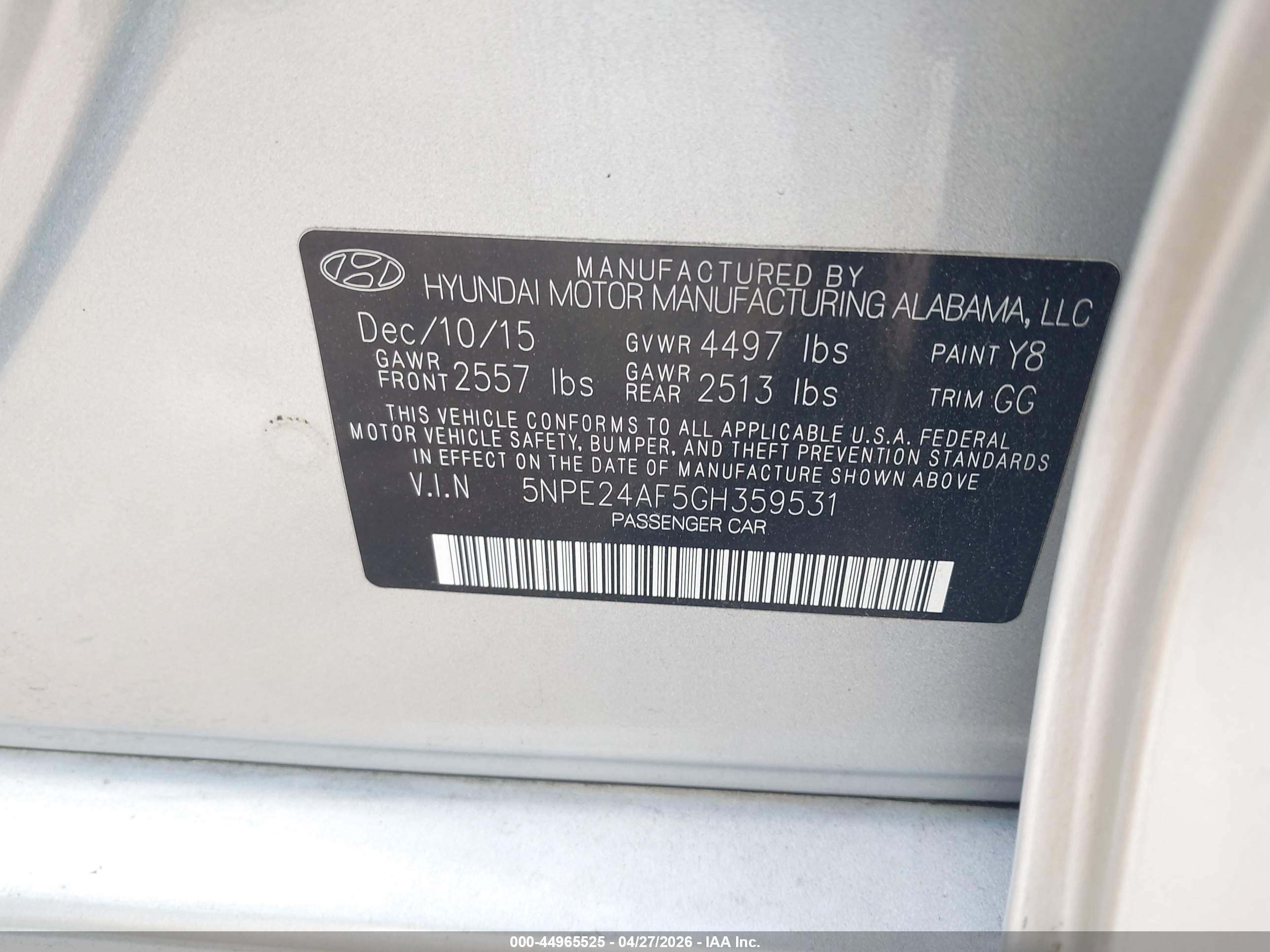 HYUNDAI SONATA image 9