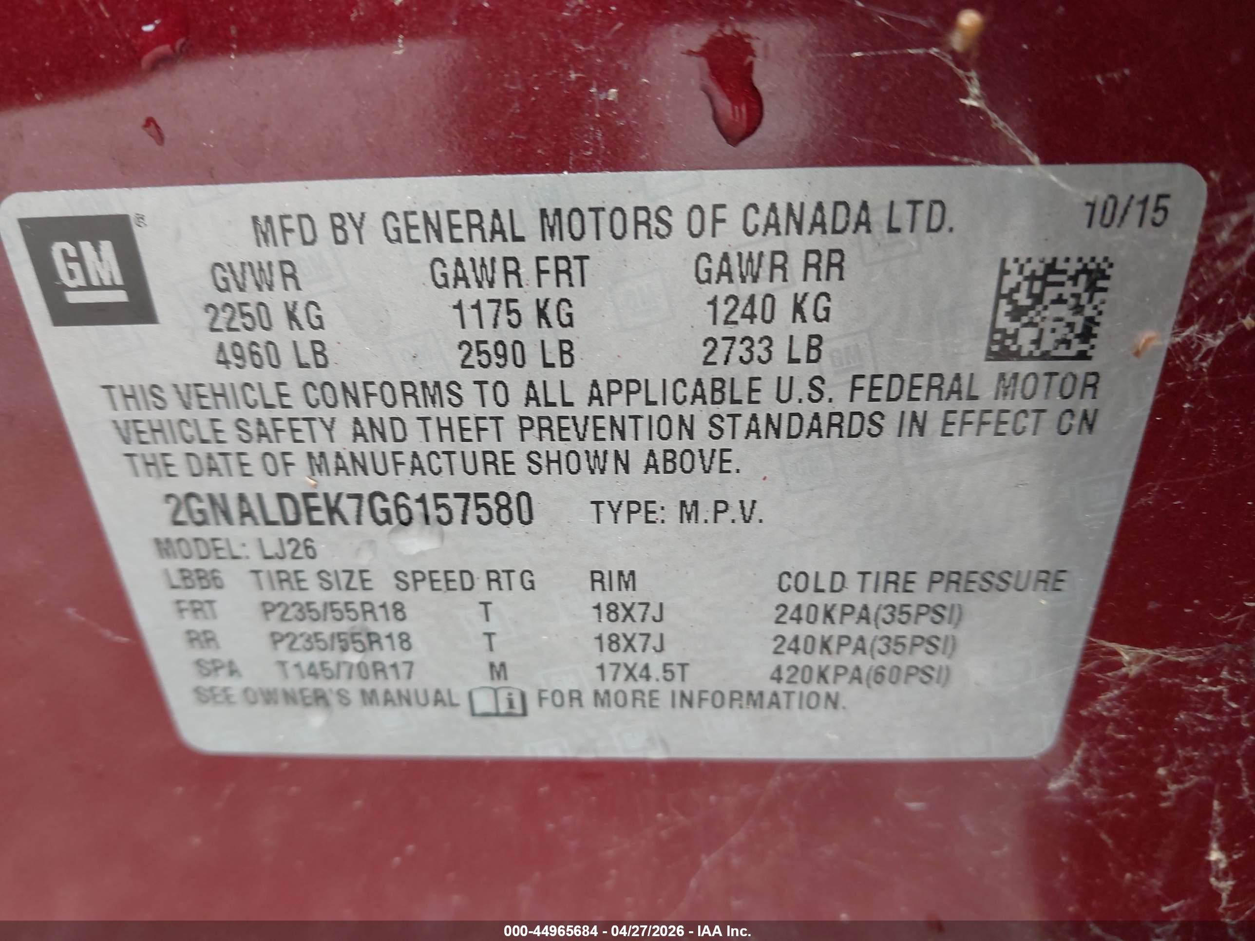CHEVROLET EQUINOX image 9