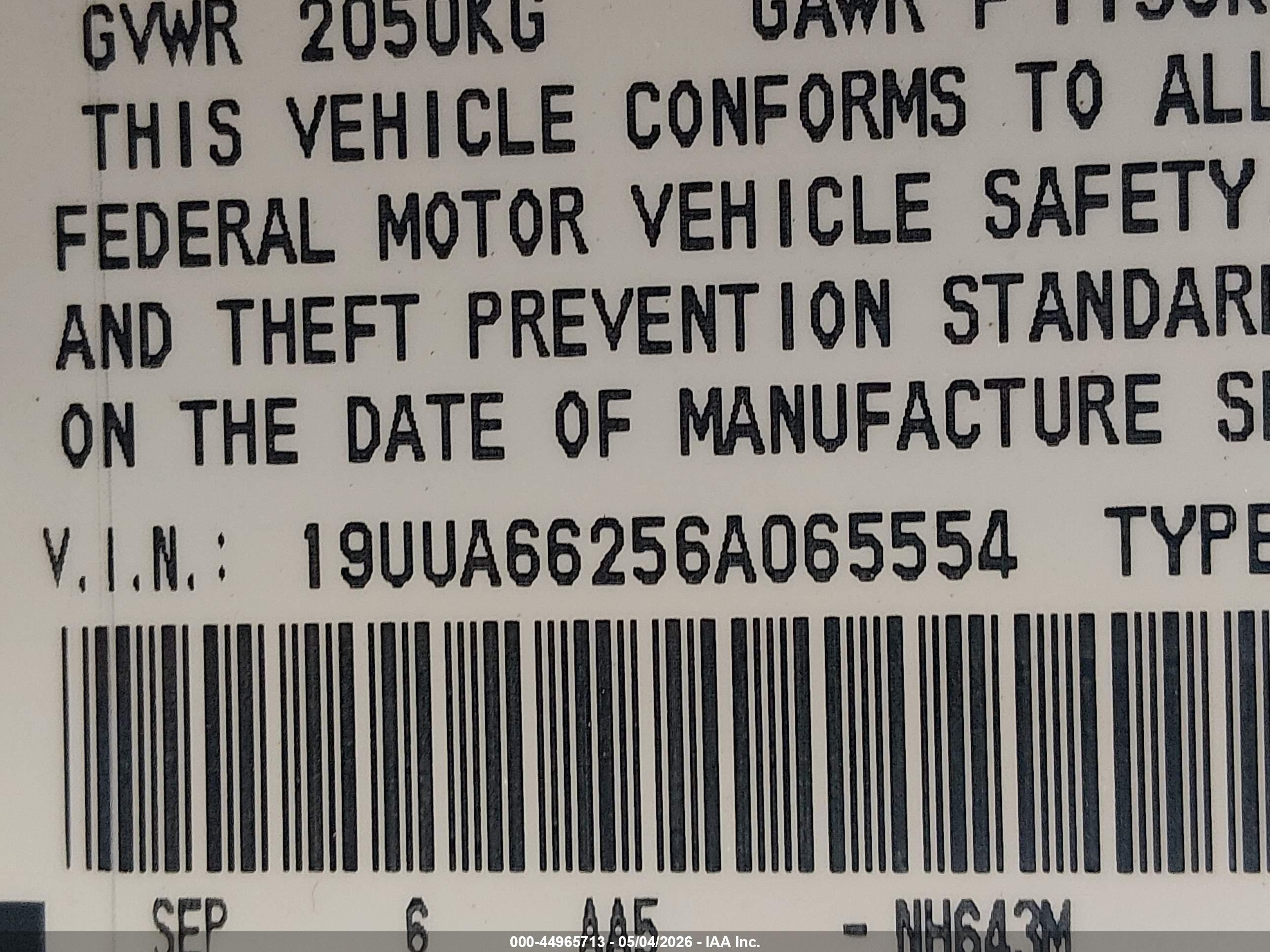 ACURA TL image 9