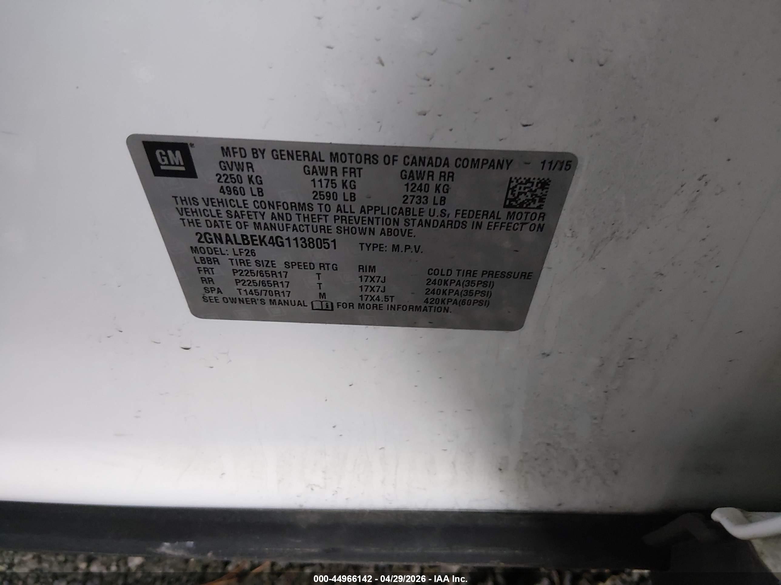 CHEVROLET EQUINOX image 9