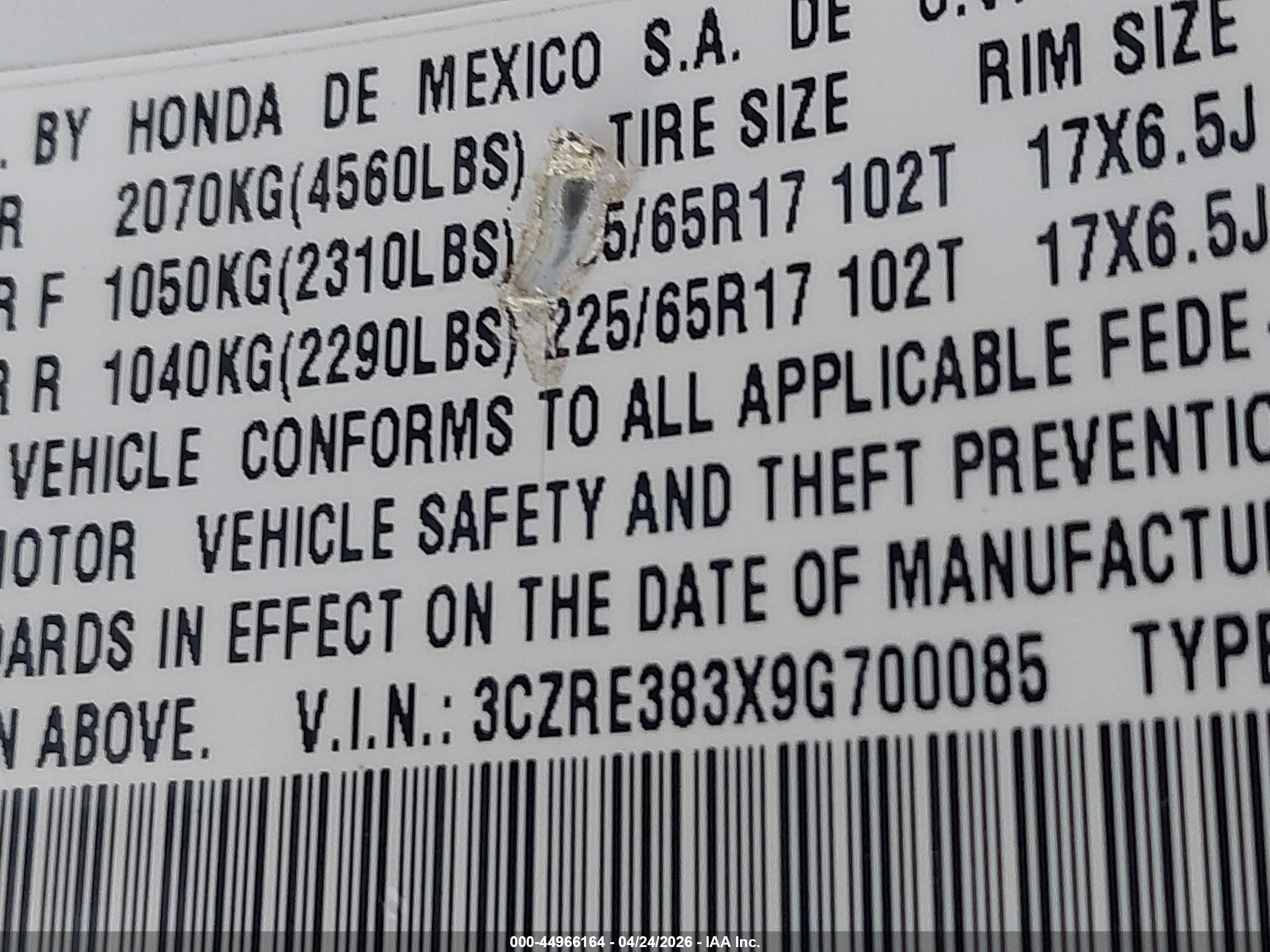 HONDA CR-V image 9