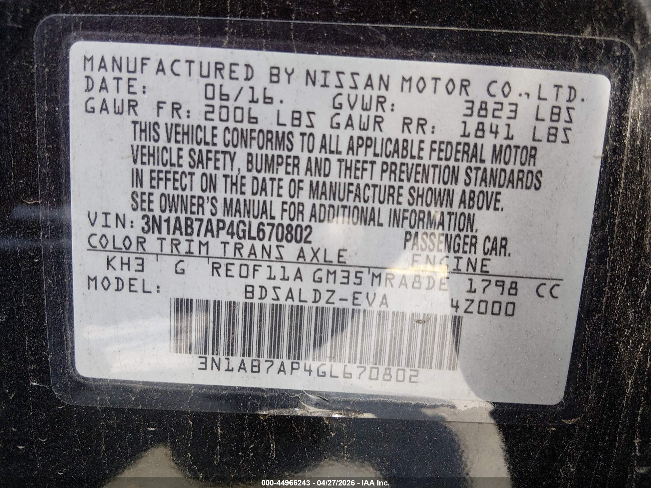 NISSAN SENTRA image 9