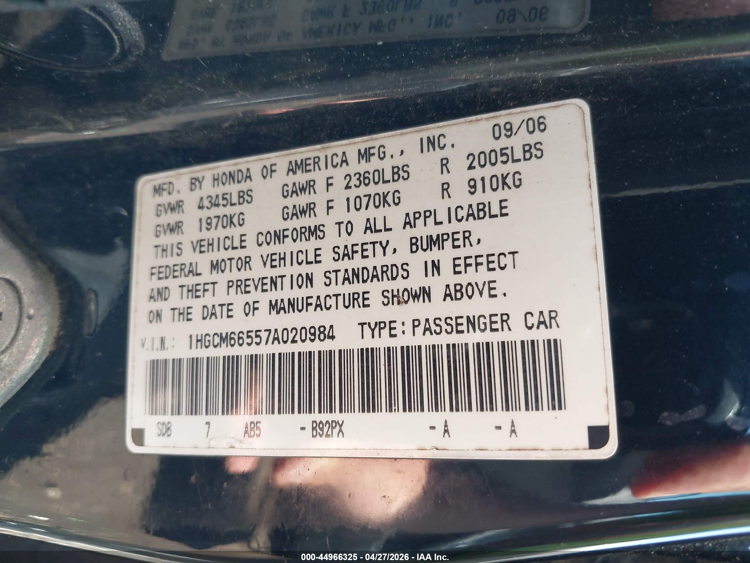HONDA ACCORD image 9