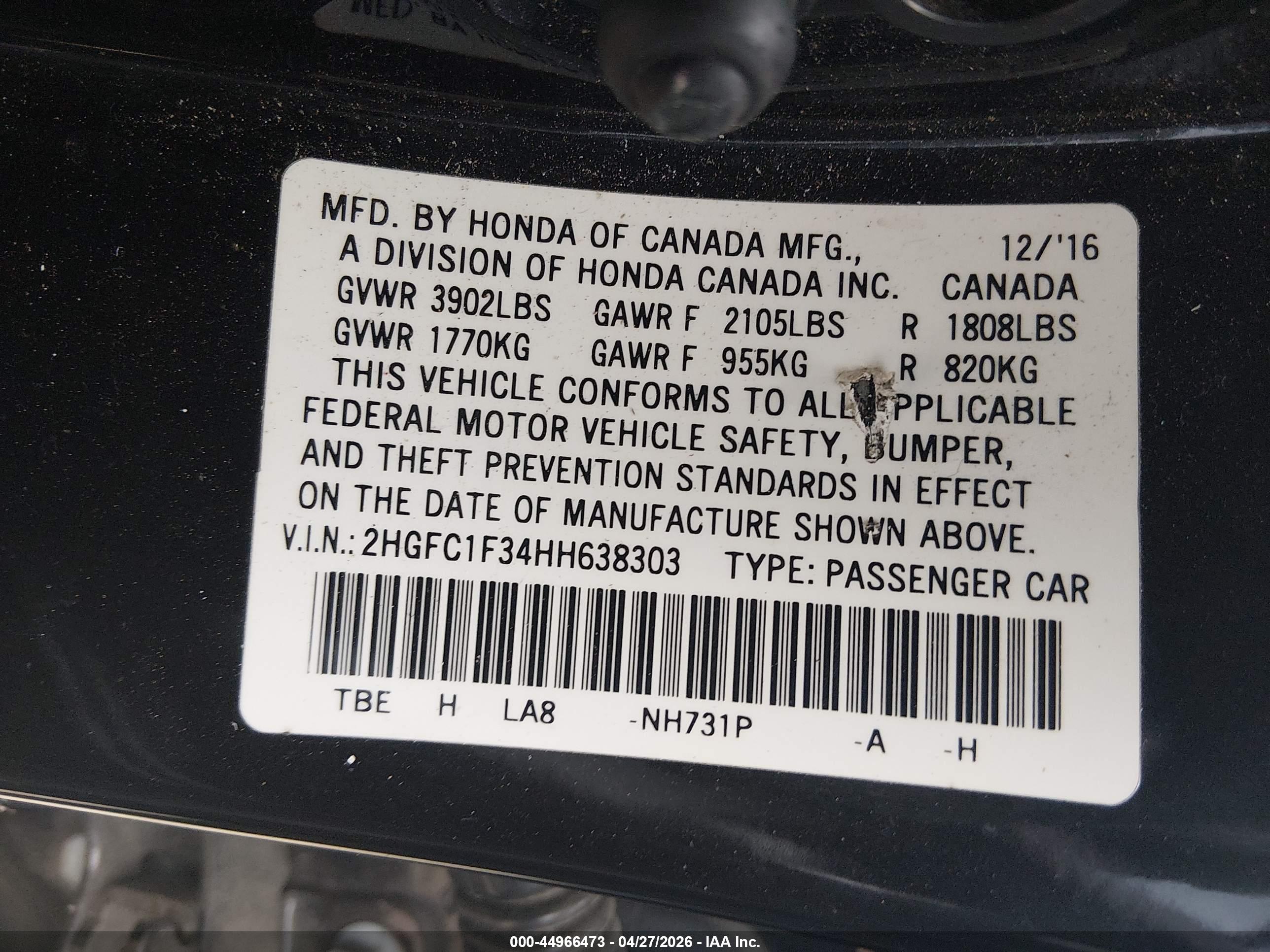 HONDA CIVIC image 9