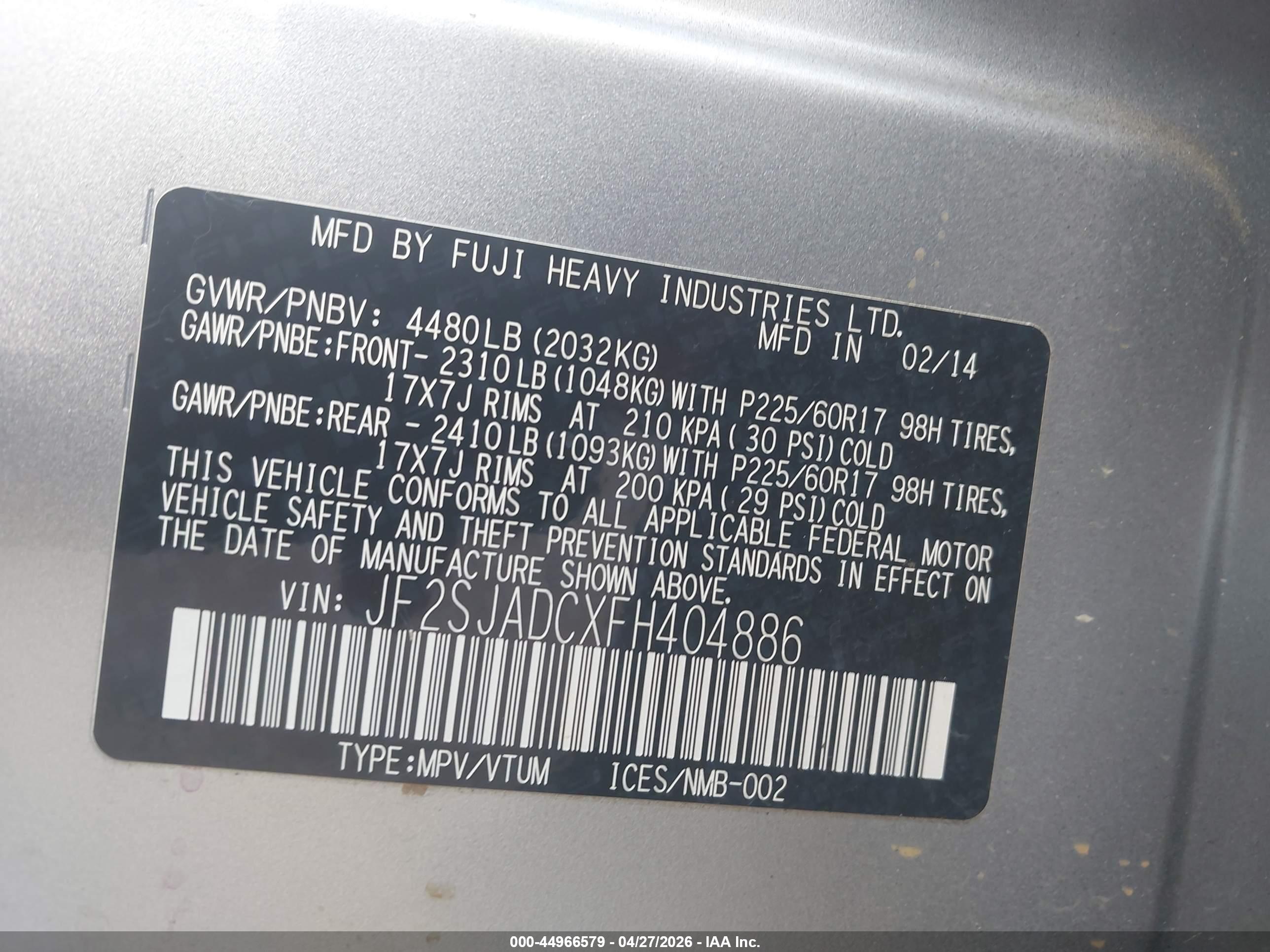 SUBARU FORESTER image 9