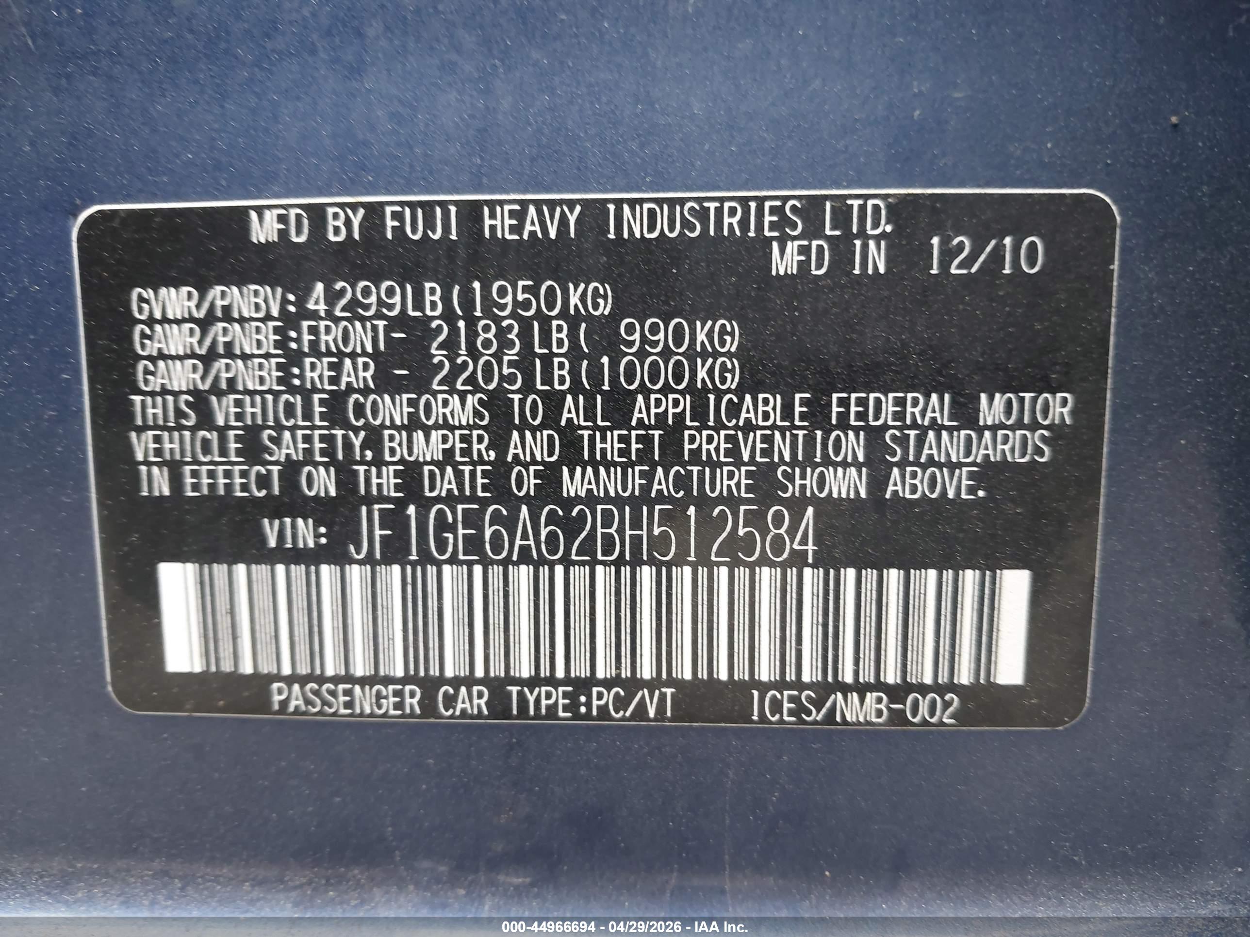 SUBARU IMPREZA image 9