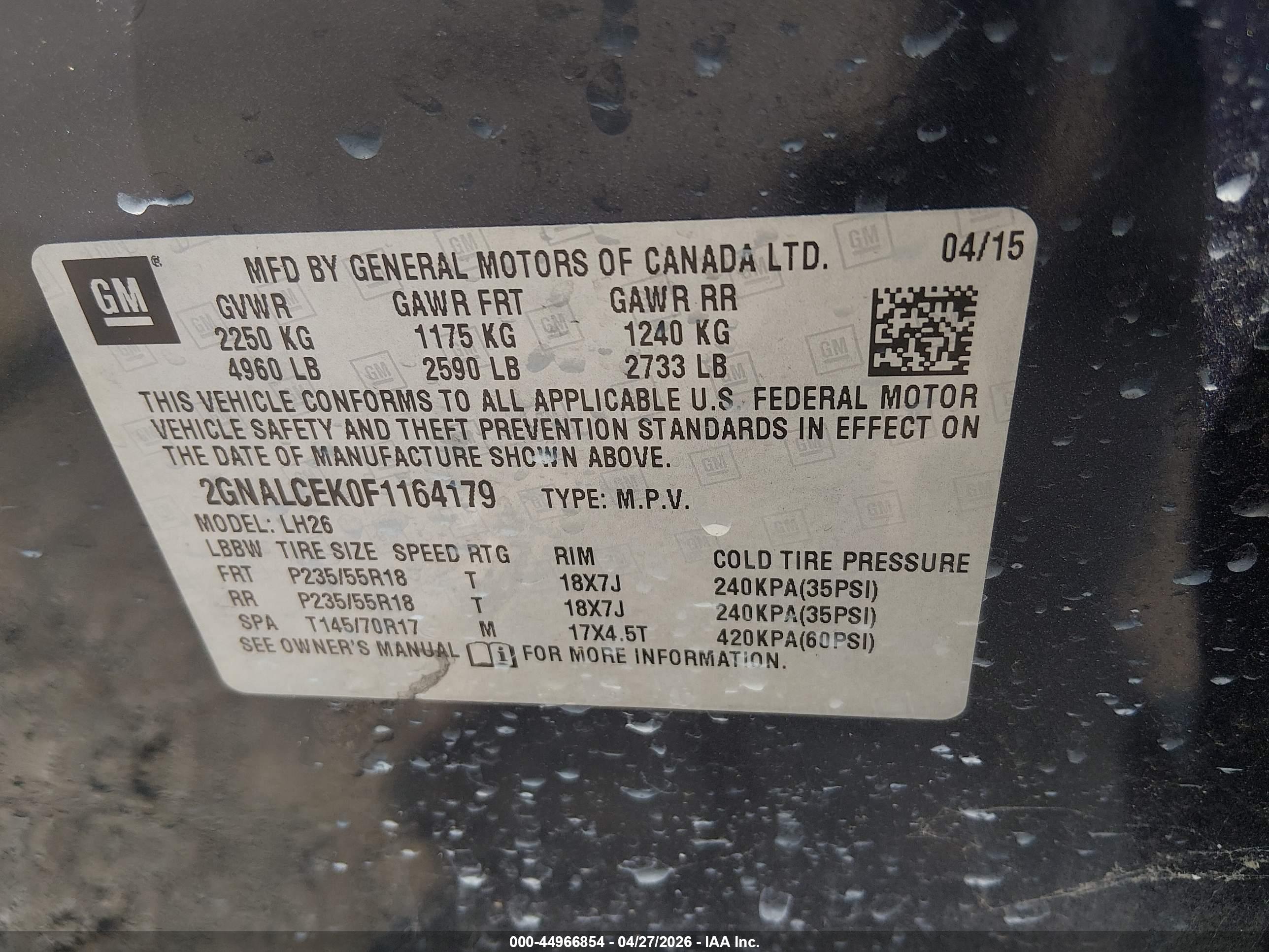 CHEVROLET EQUINOX image 9