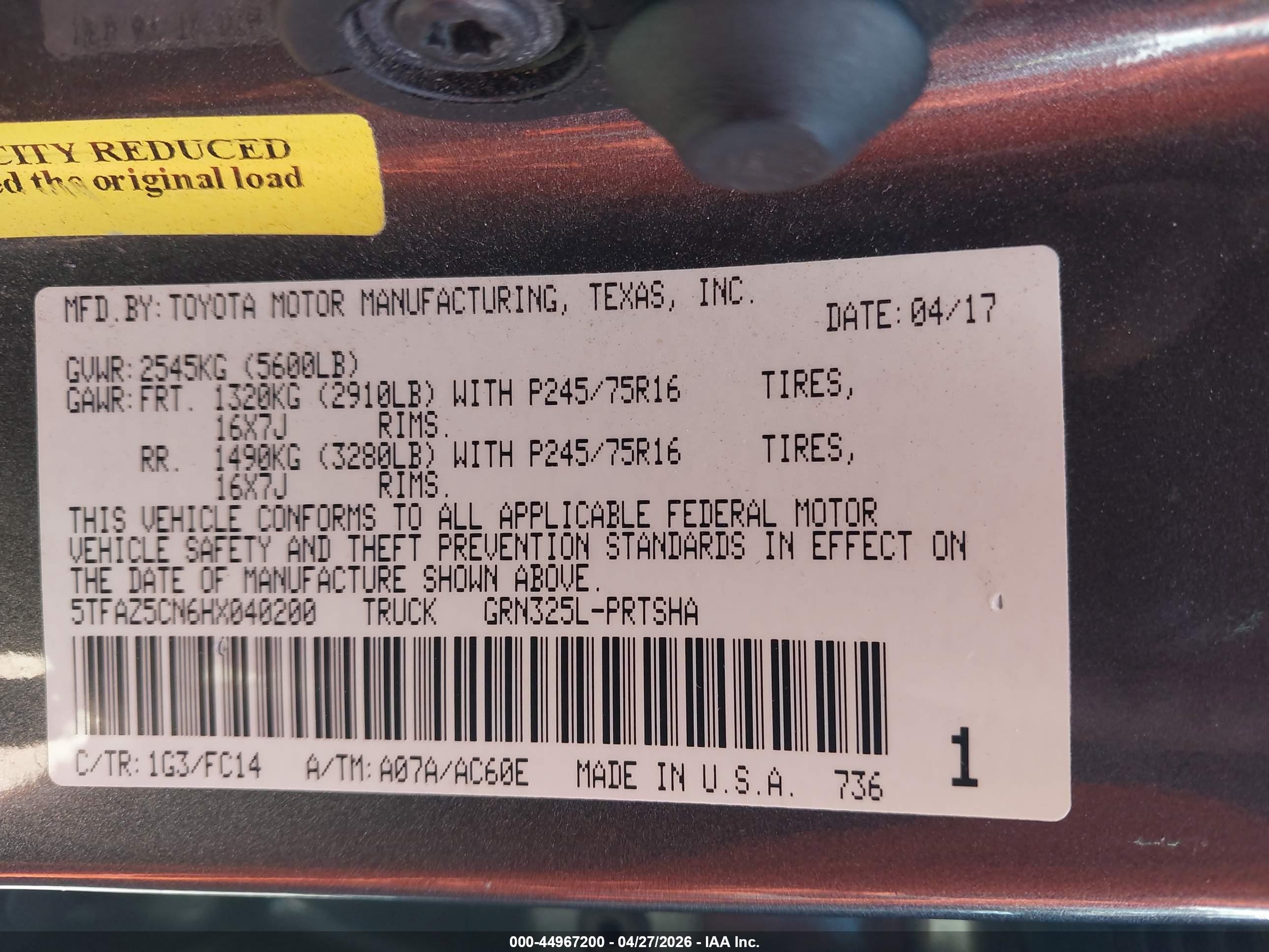 TOYOTA TACOMA image 9