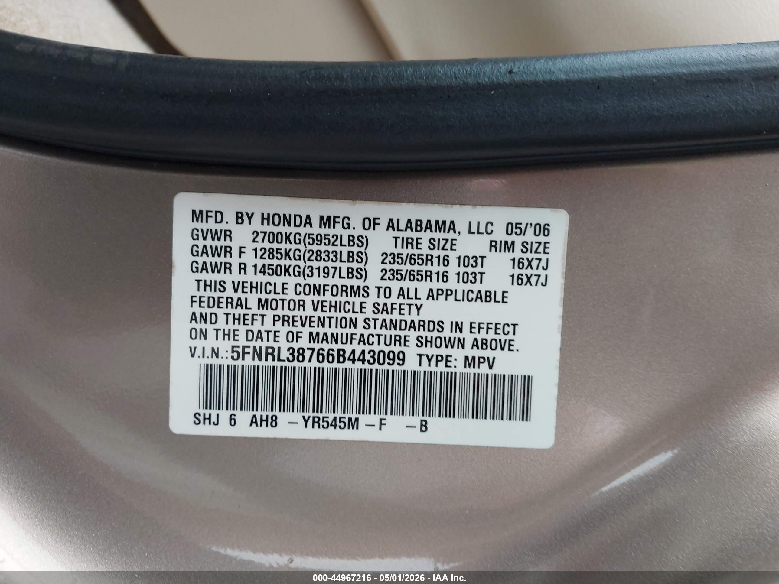 HONDA ODYSSEY image 9