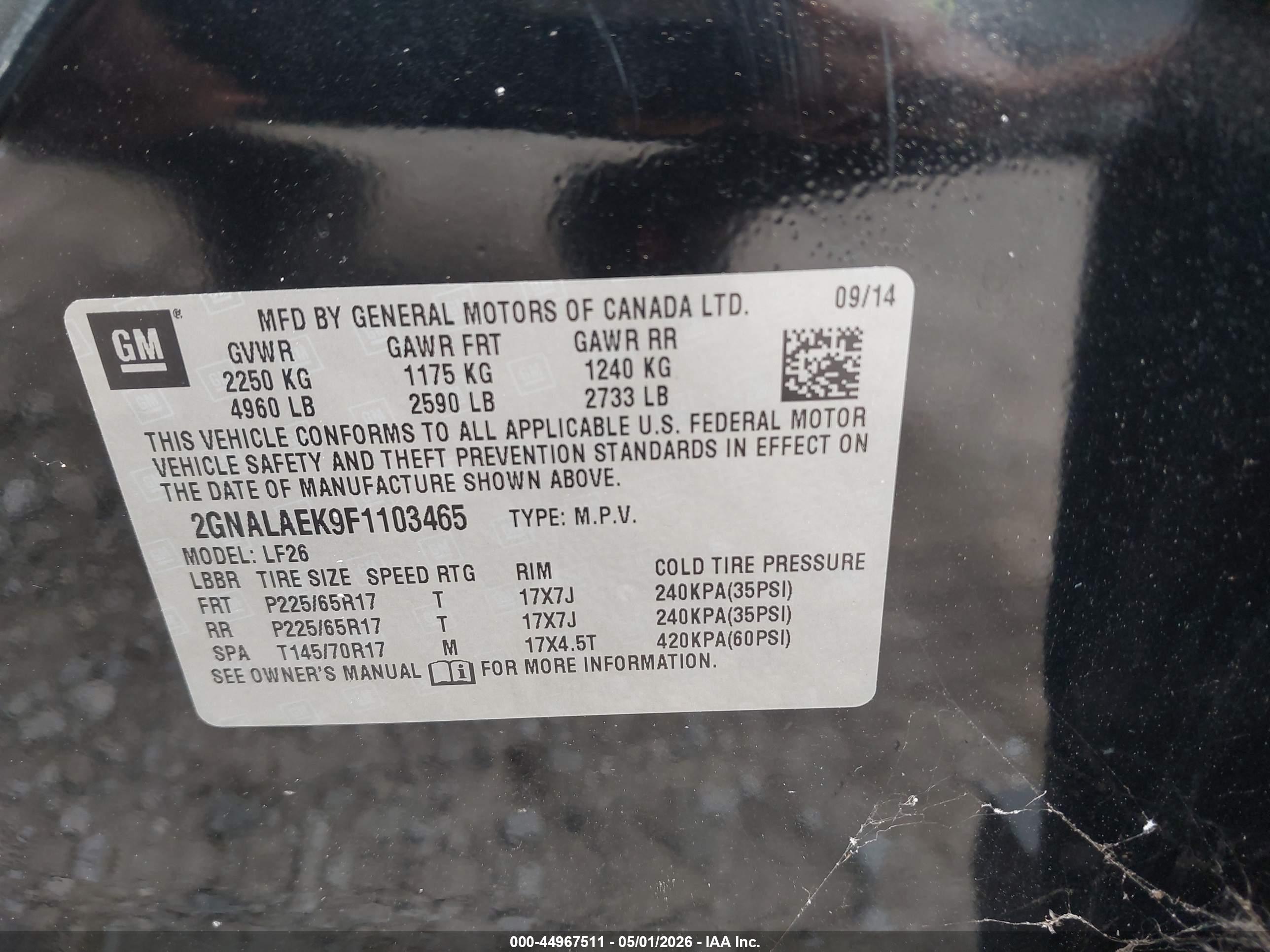 CHEVROLET EQUINOX image 9