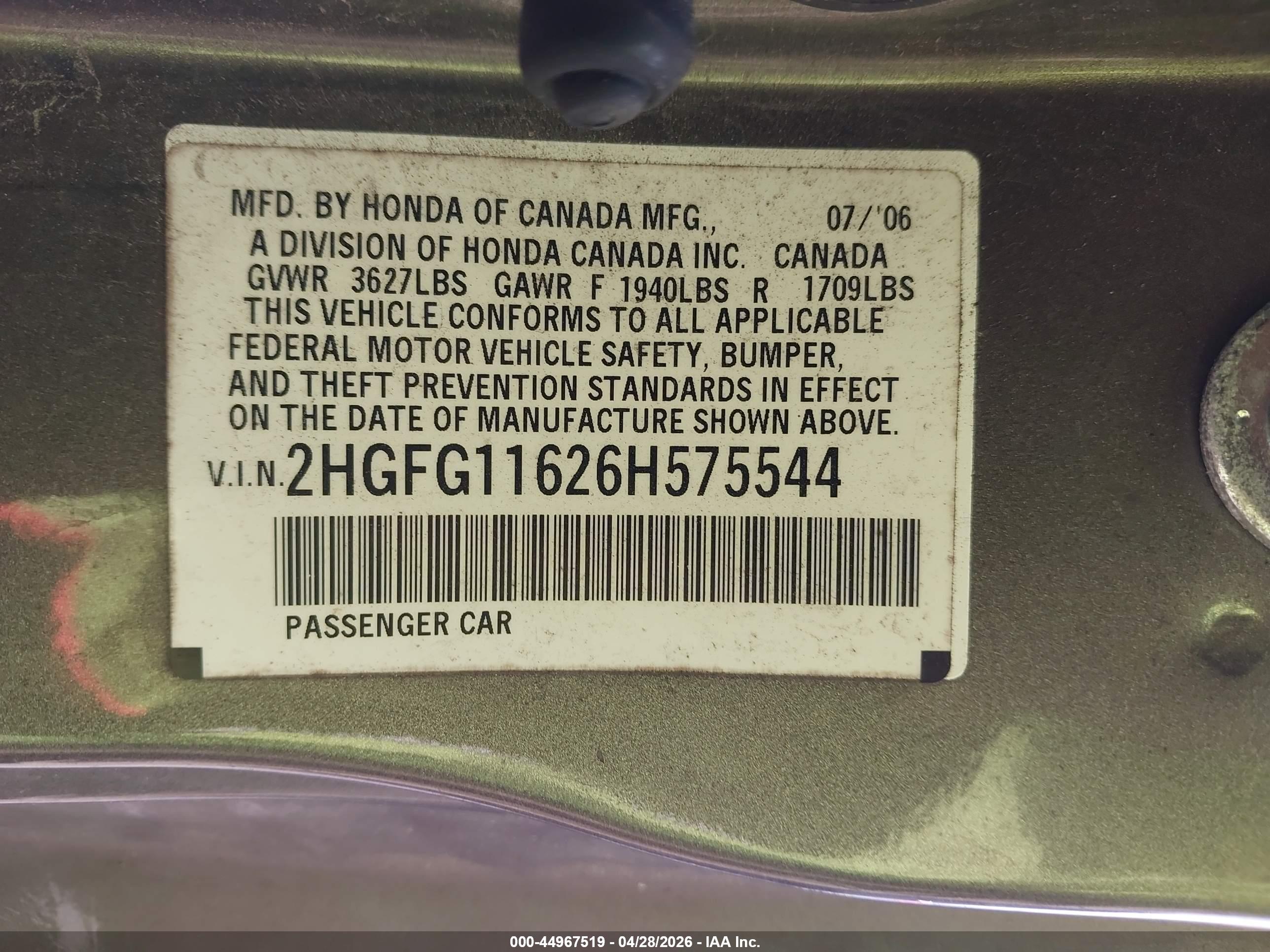 HONDA CIVIC image 9