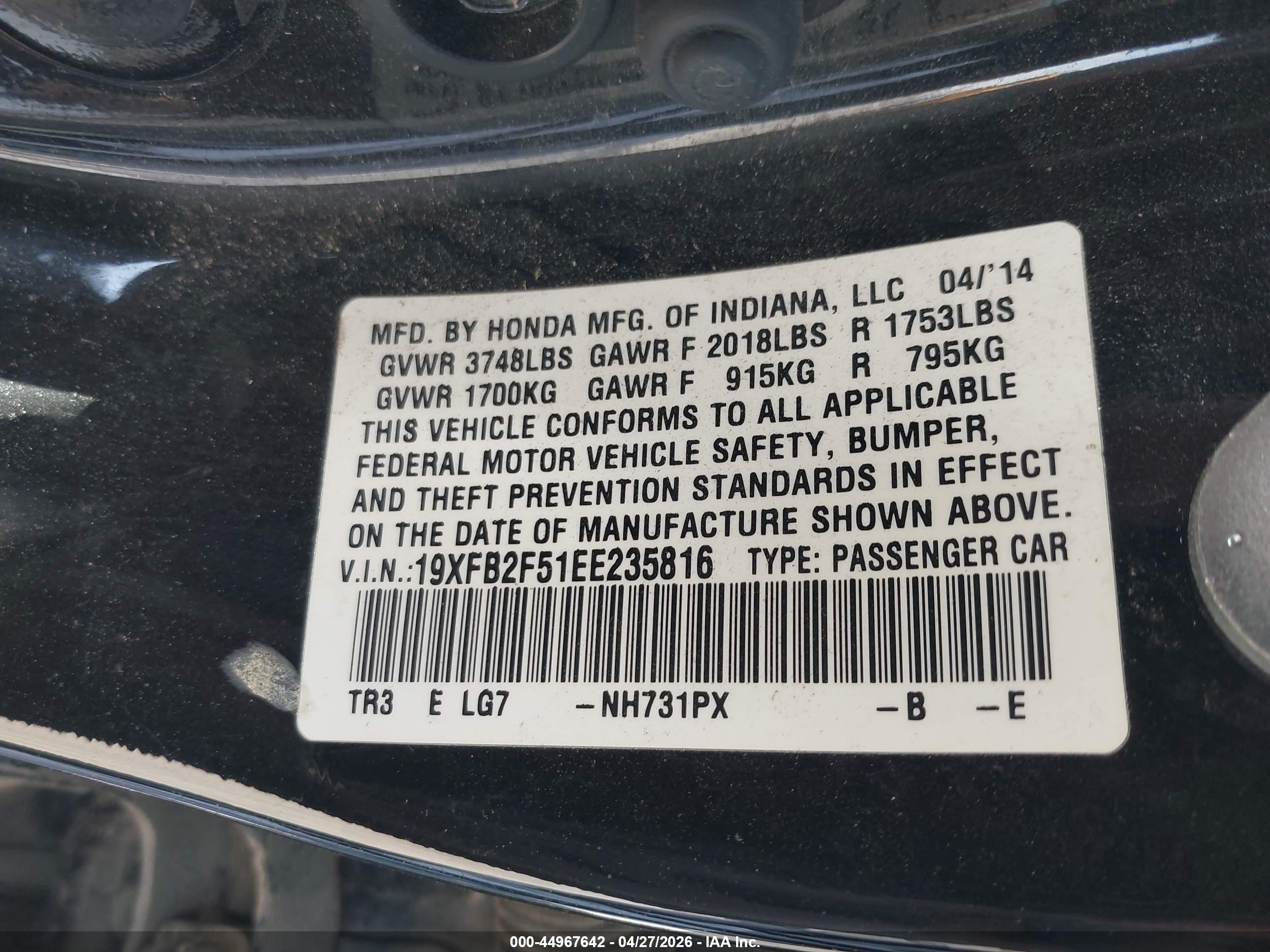 HONDA CIVIC image 9