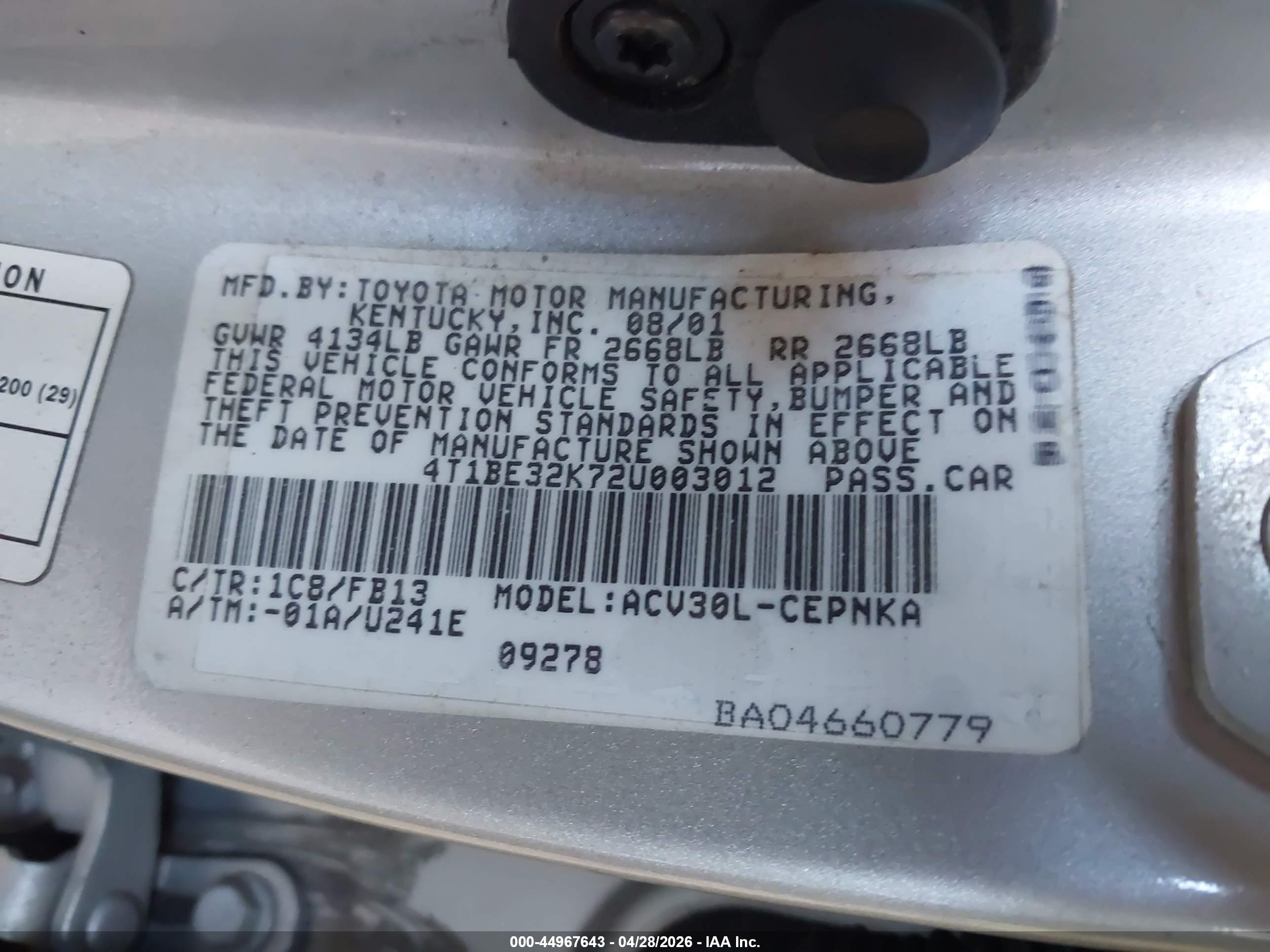 TOYOTA CAMRY image 9