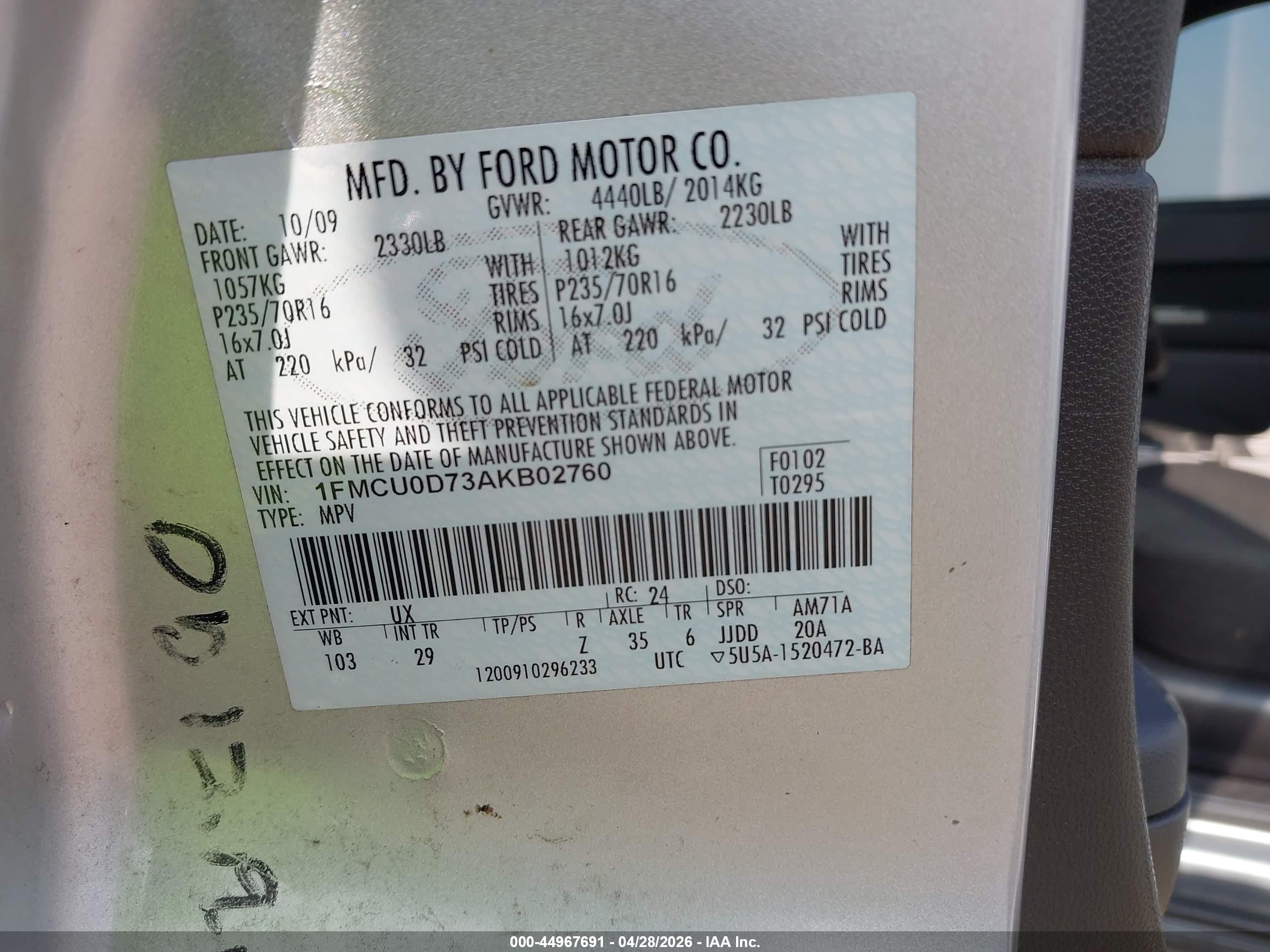 FORD ESCAPE image 9