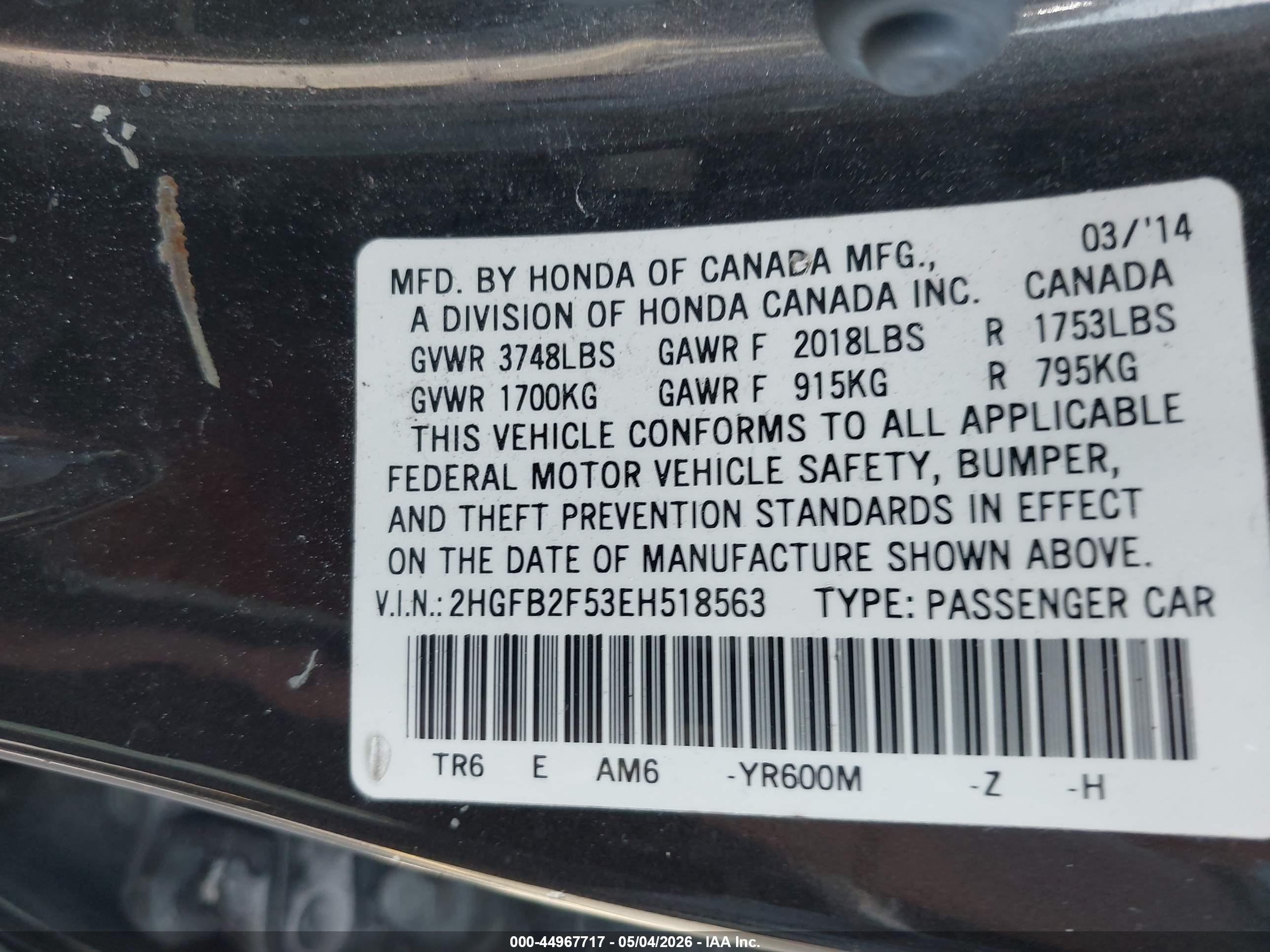 HONDA CIVIC image 9