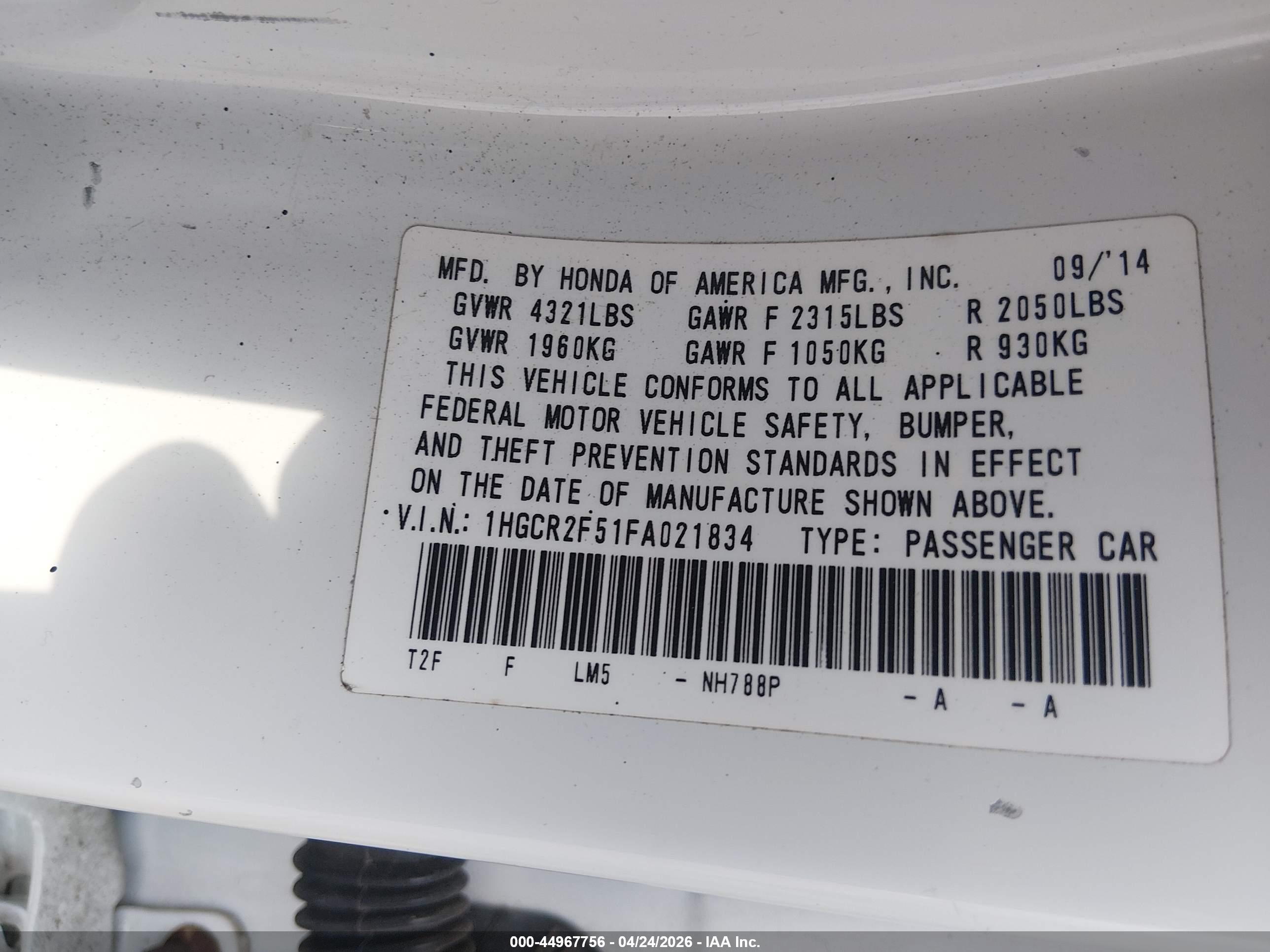 HONDA ACCORD image 9