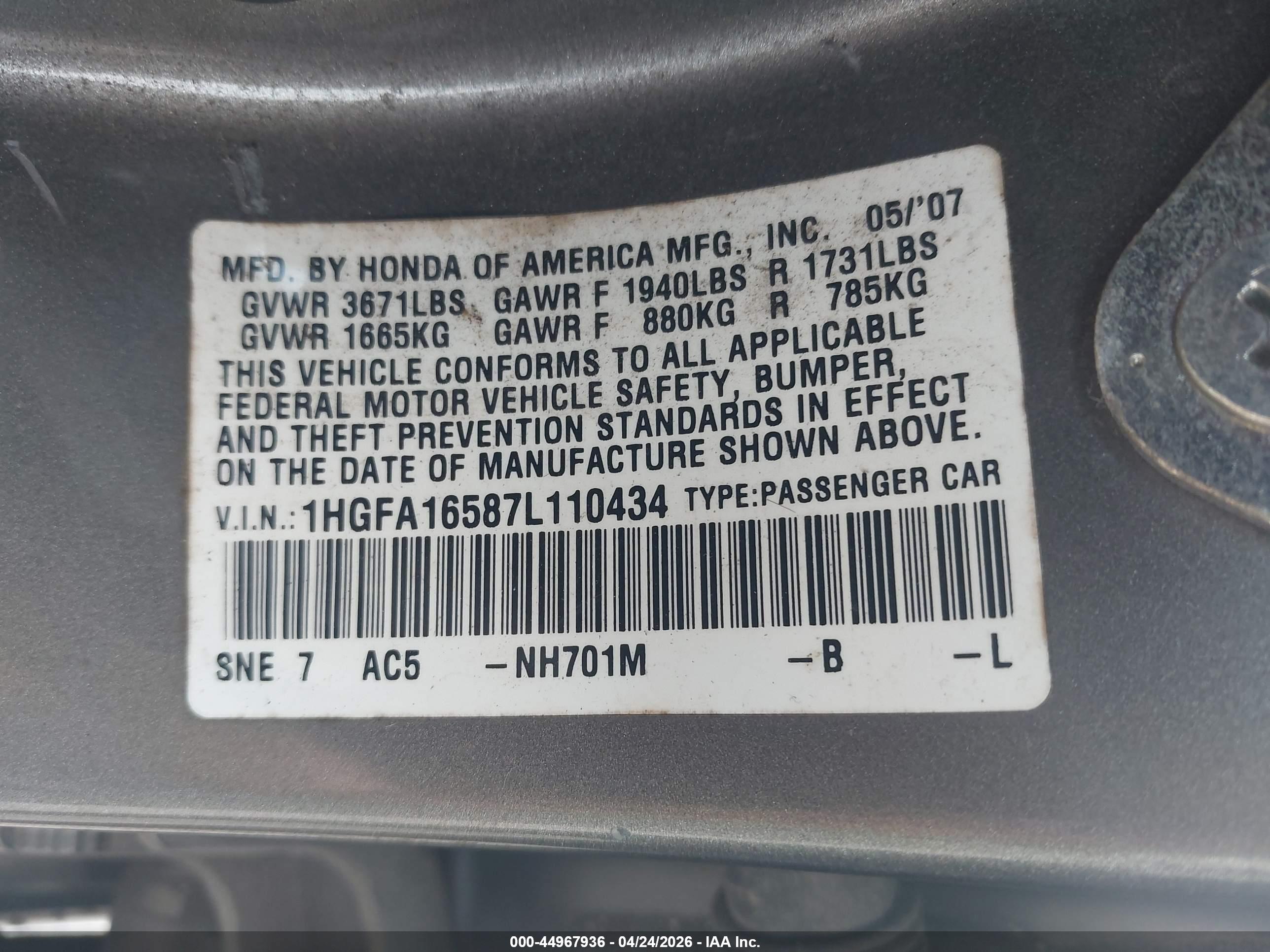 HONDA CIVIC image 9