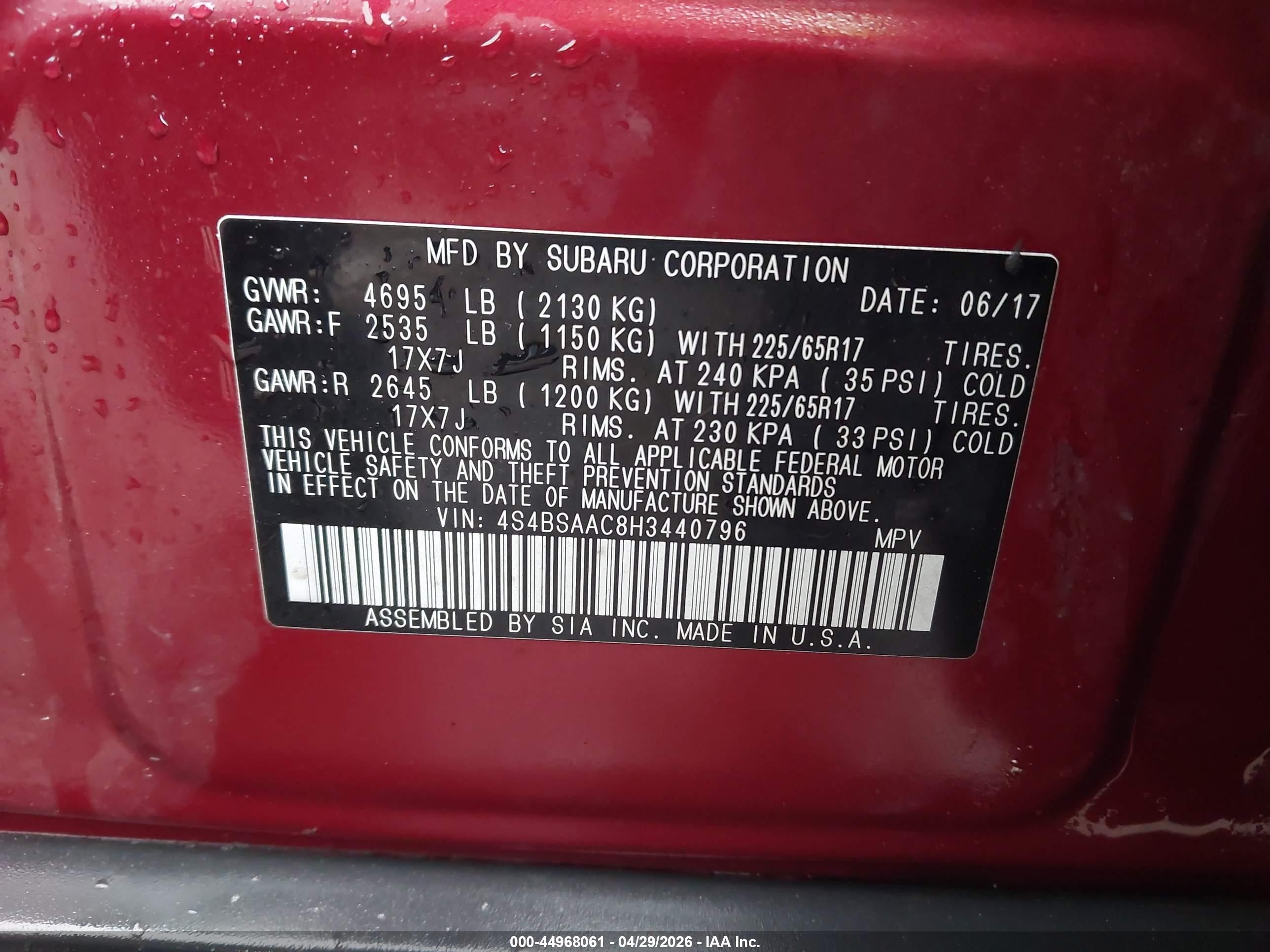 SUBARU OUTBACK image 9