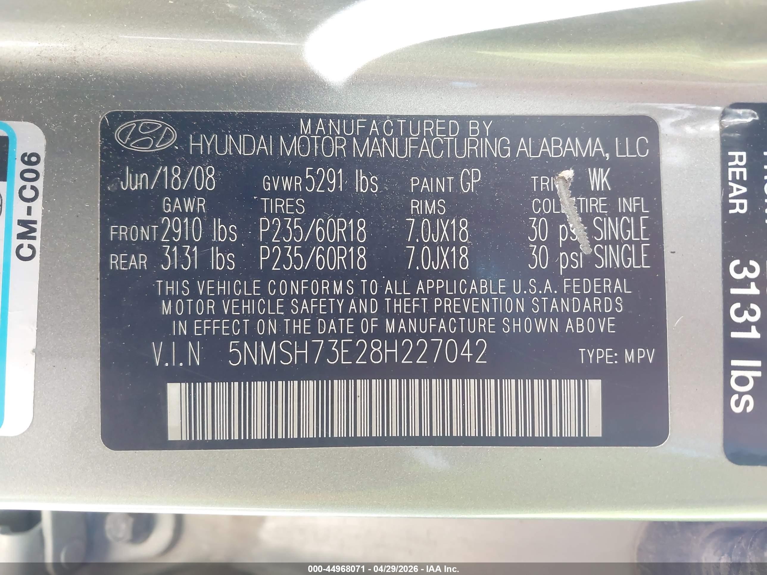 HYUNDAI SANTA image 9