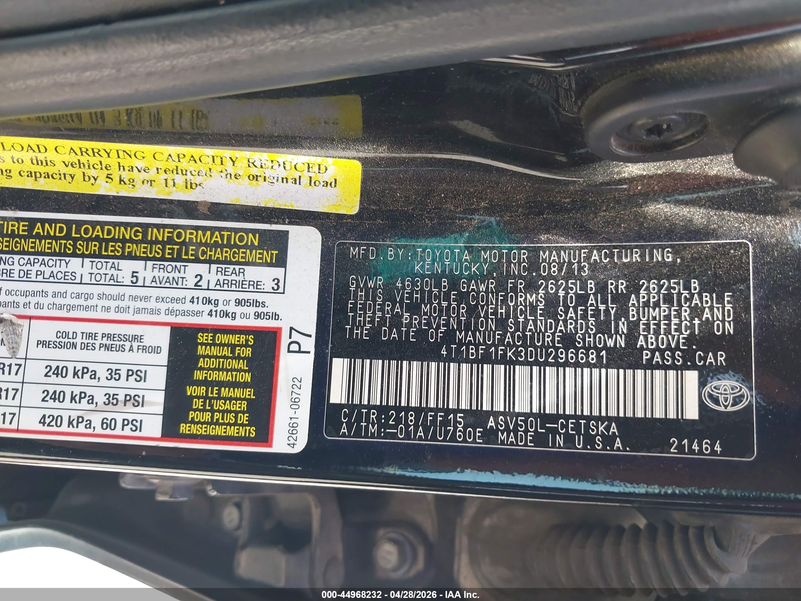 TOYOTA CAMRY image 9