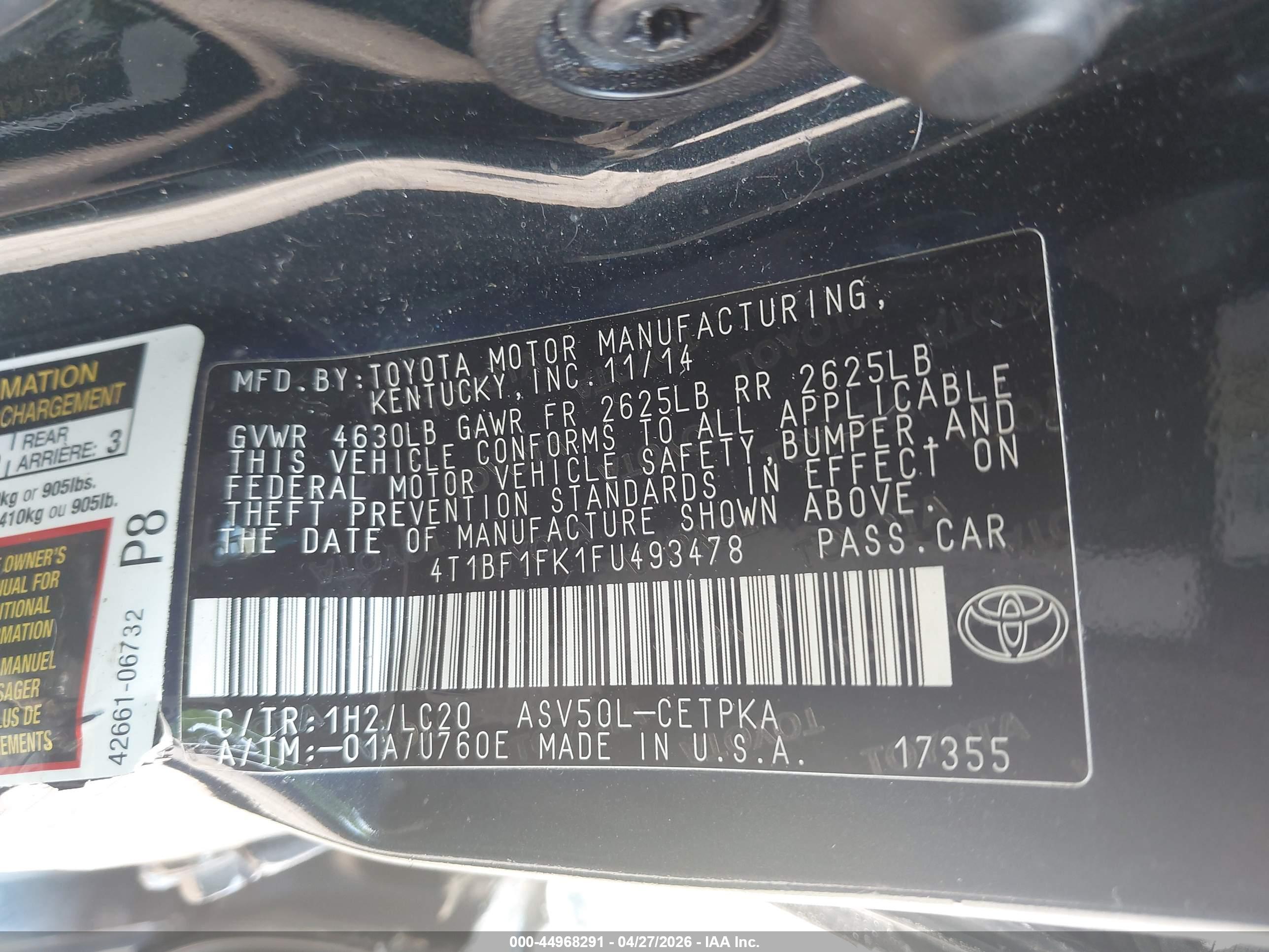 TOYOTA CAMRY image 9