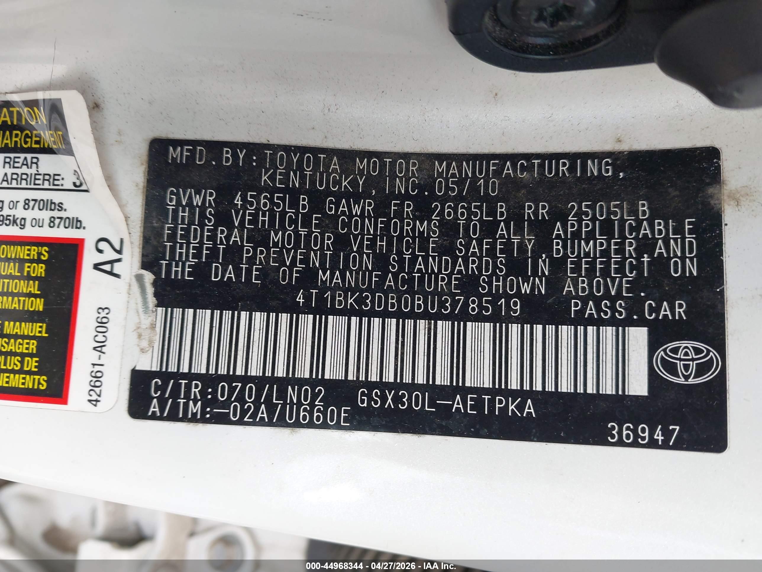 TOYOTA AVALON image 9