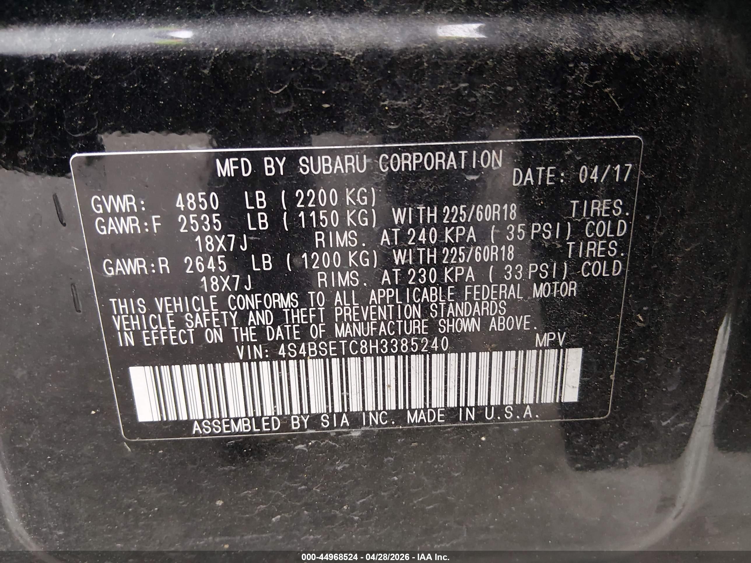 SUBARU OUTBACK image 9