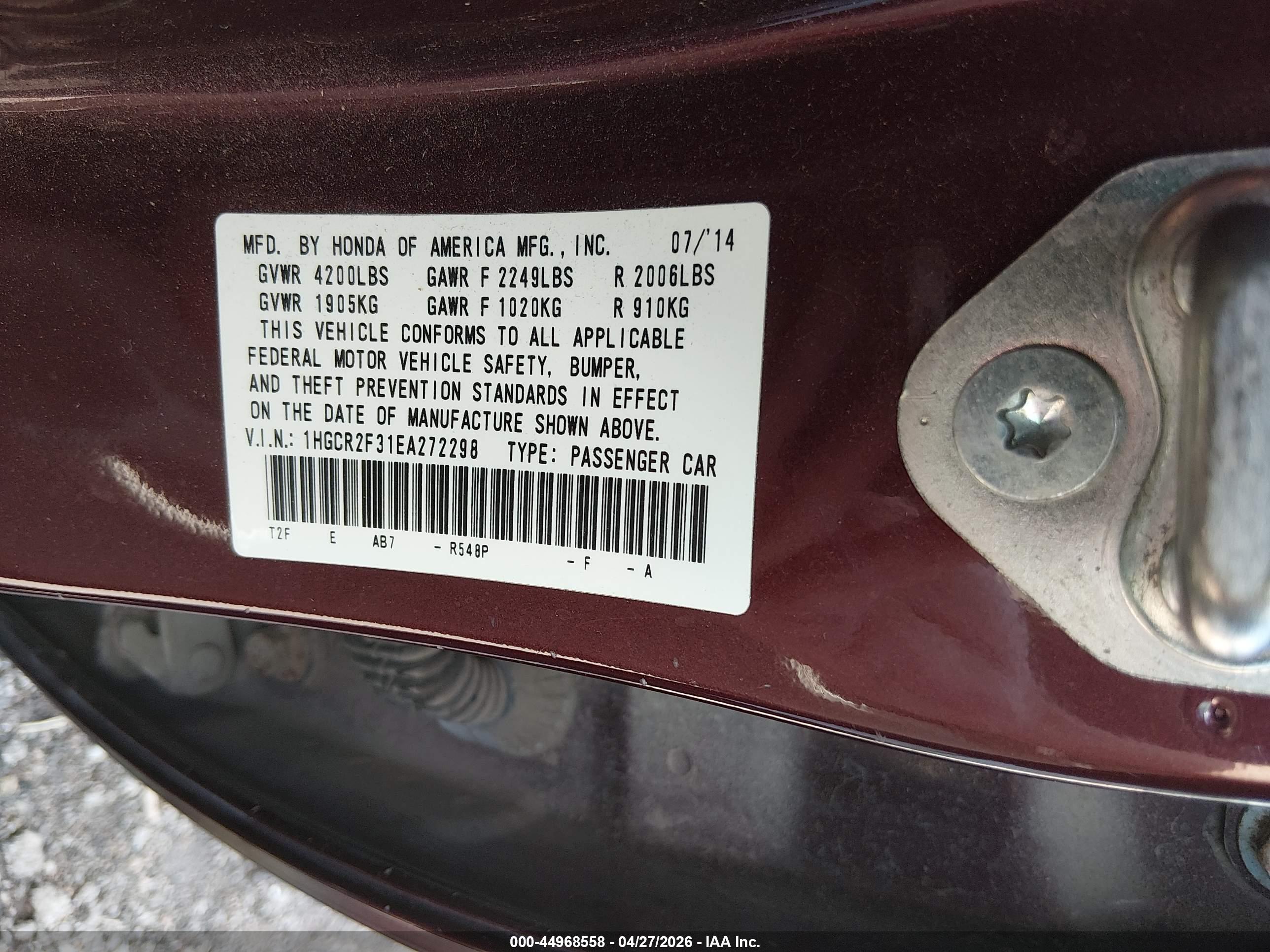 HONDA ACCORD image 9