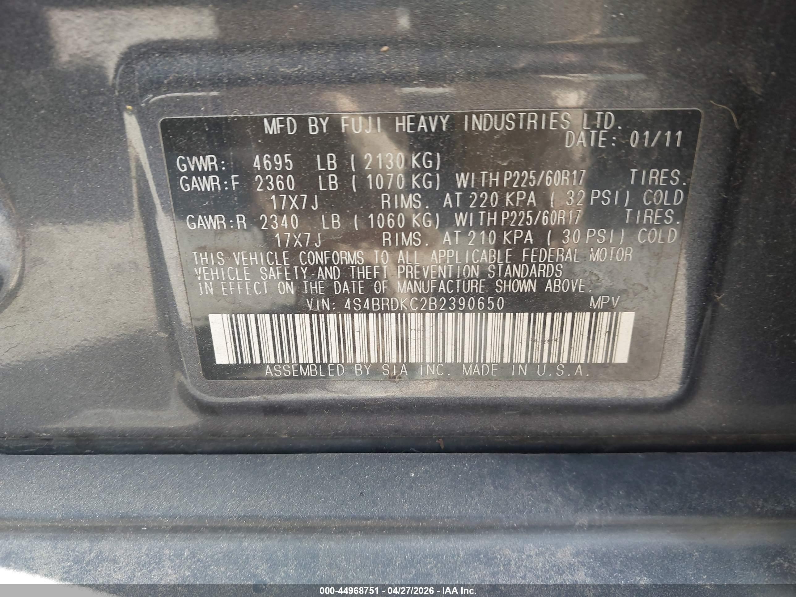 SUBARU OUTBACK image 9