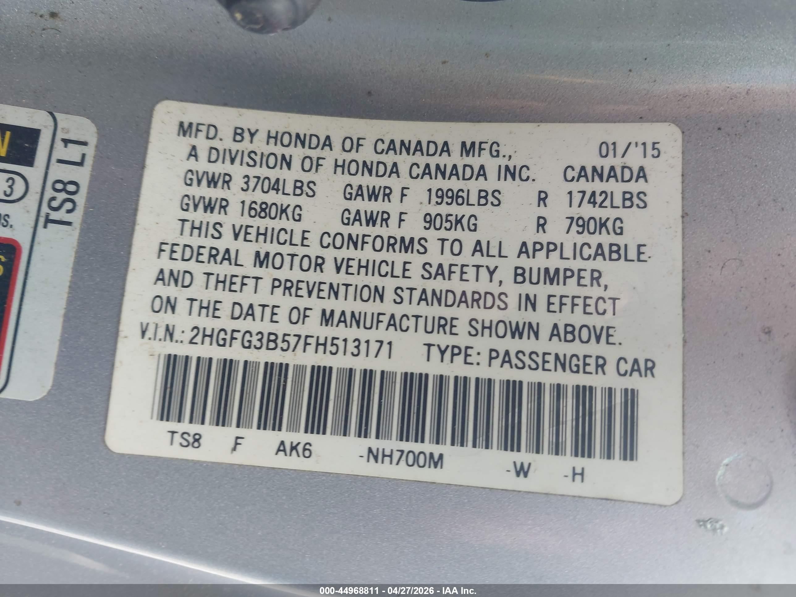 HONDA CIVIC image 9