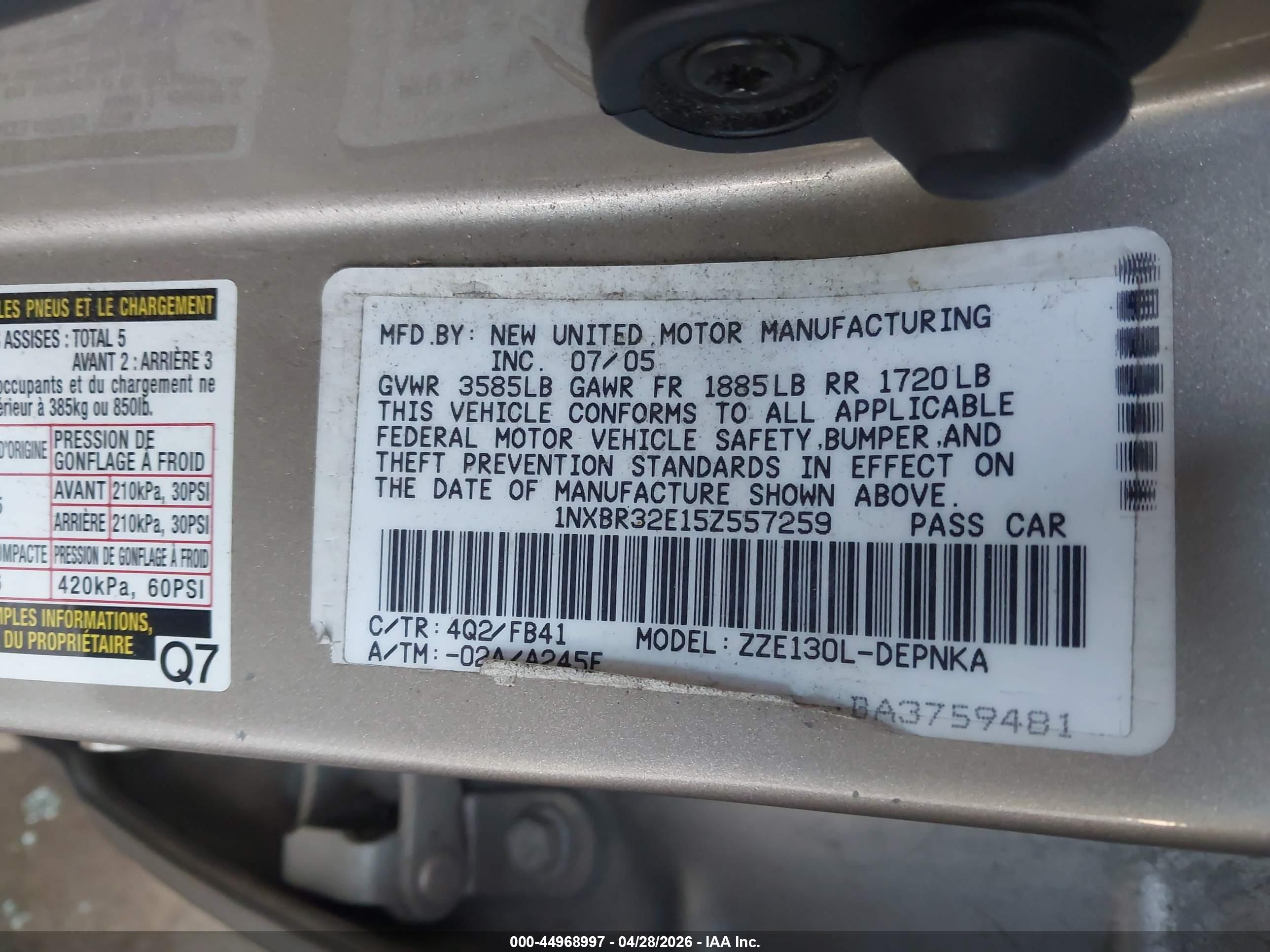 TOYOTA COROLLA image 9