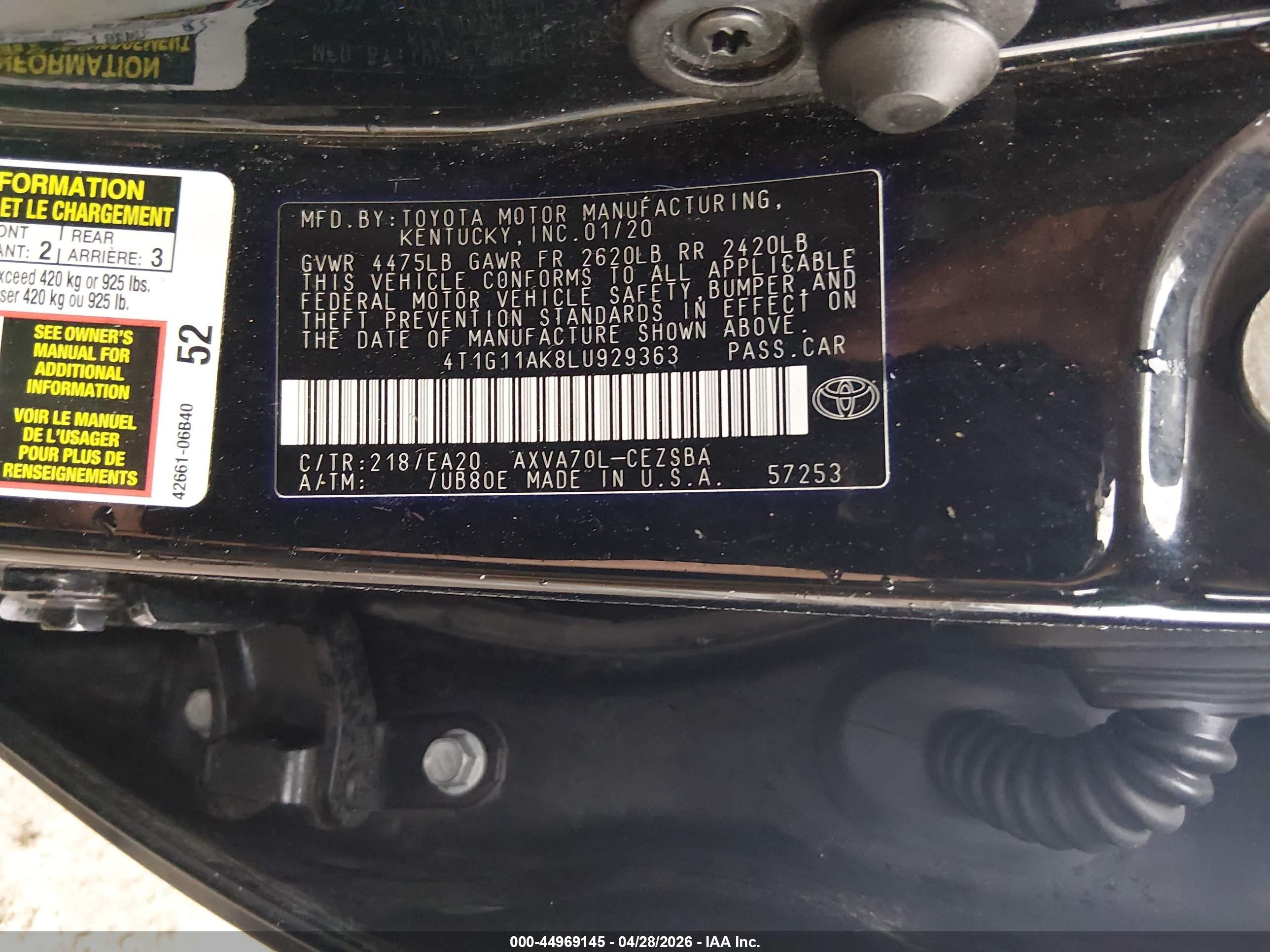 TOYOTA CAMRY image 9