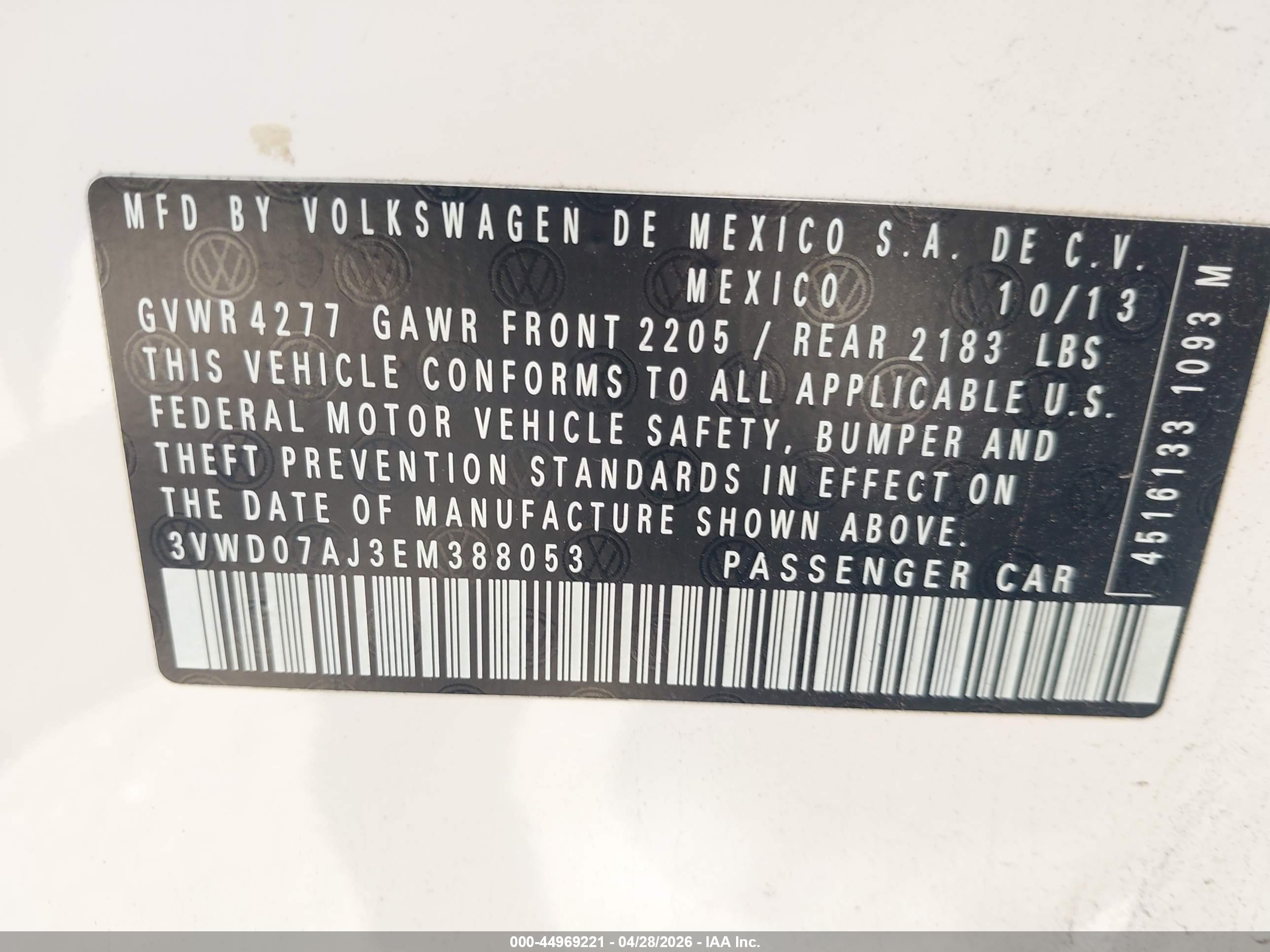 VOLKSWAGEN JETTA image 9