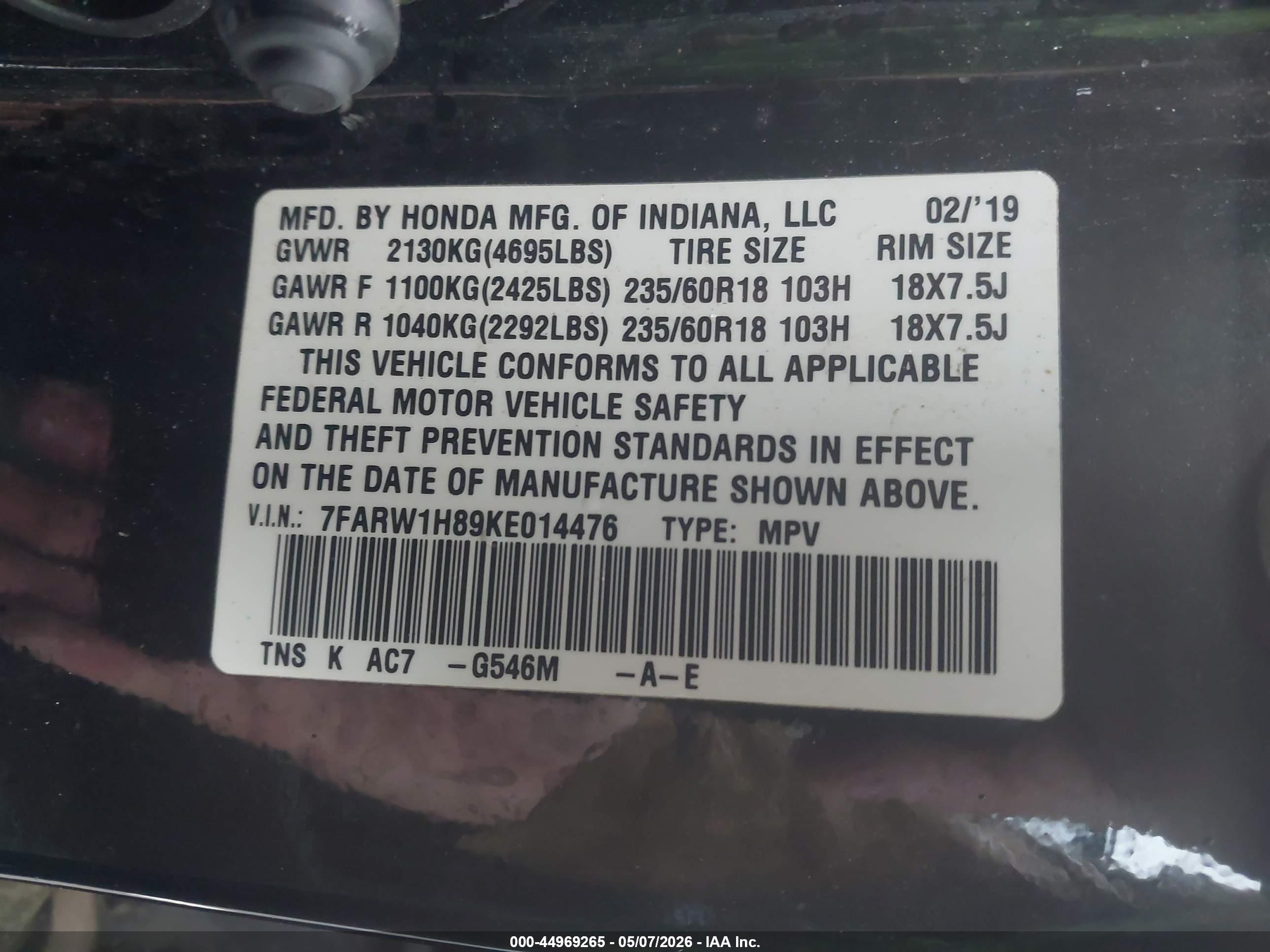 HONDA CR-V image 9