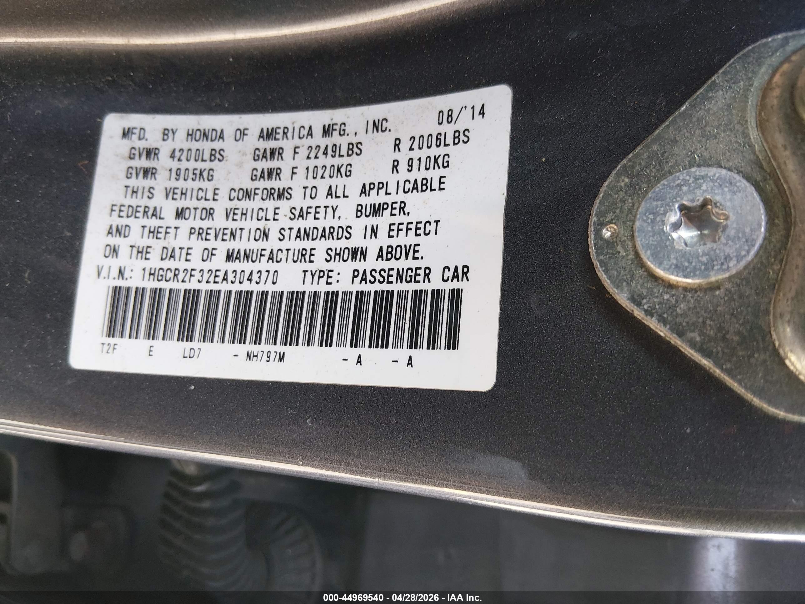 HONDA ACCORD image 9