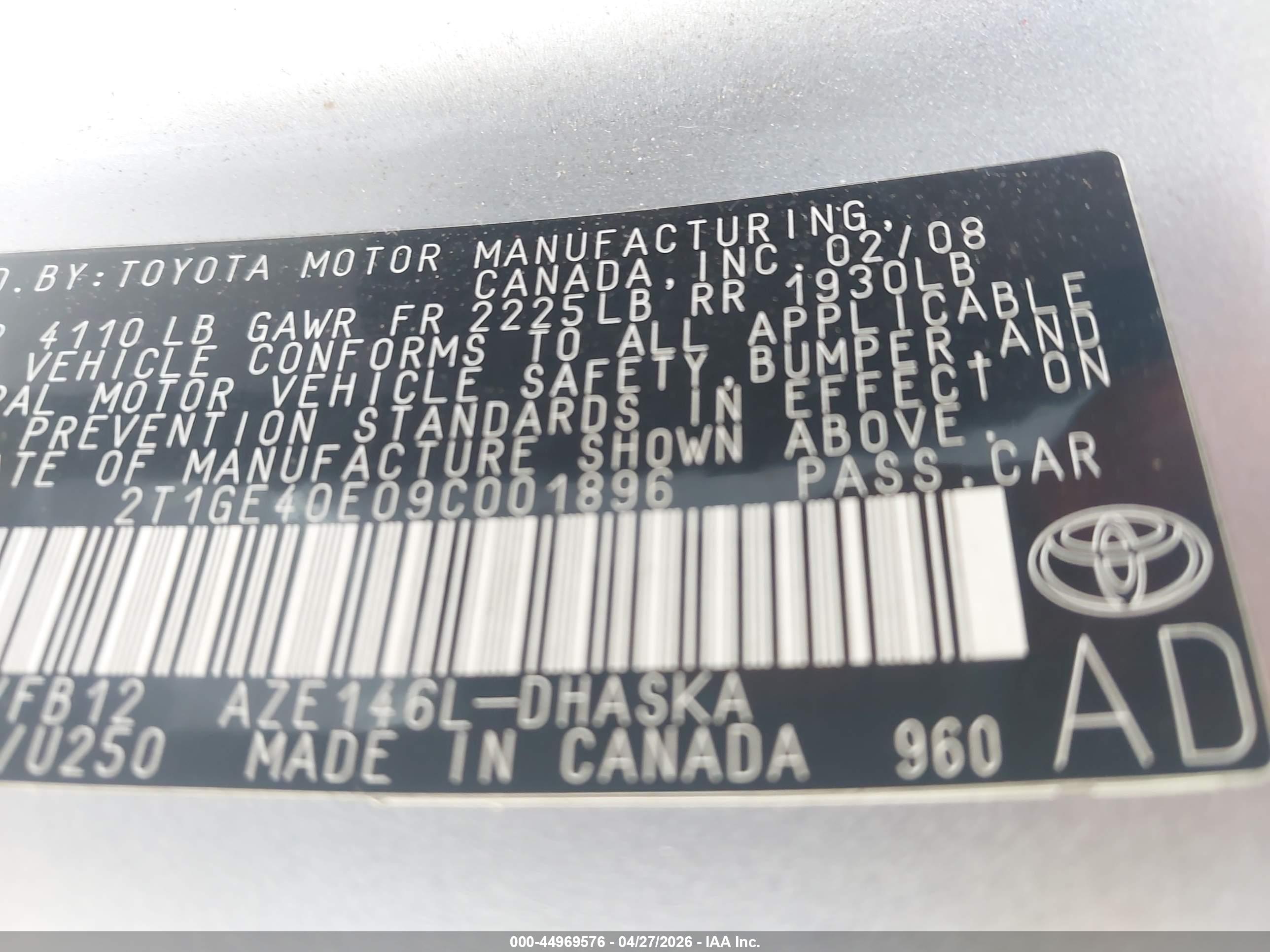 TOYOTA MATRIX image 9
