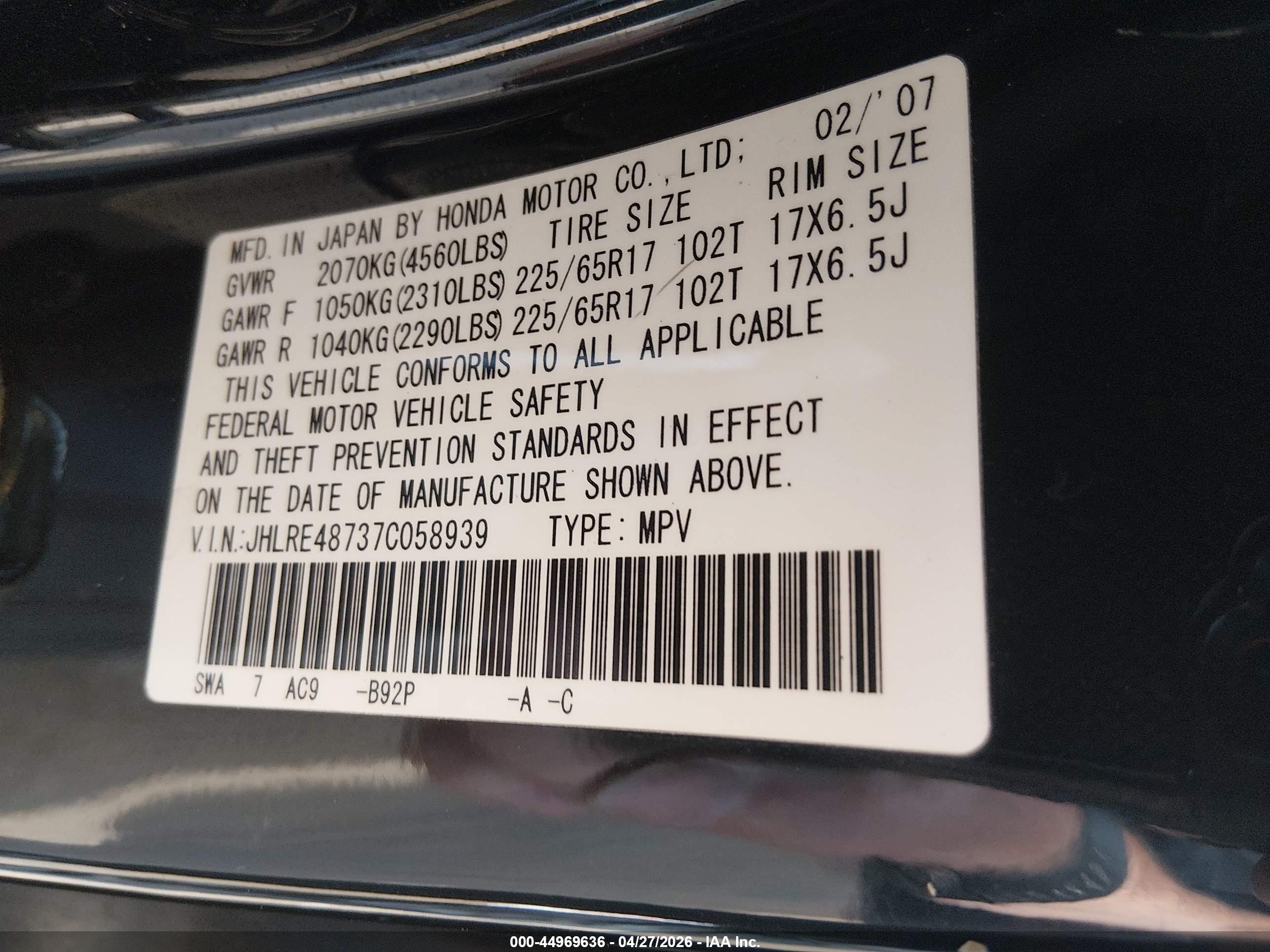 HONDA CR-V image 9