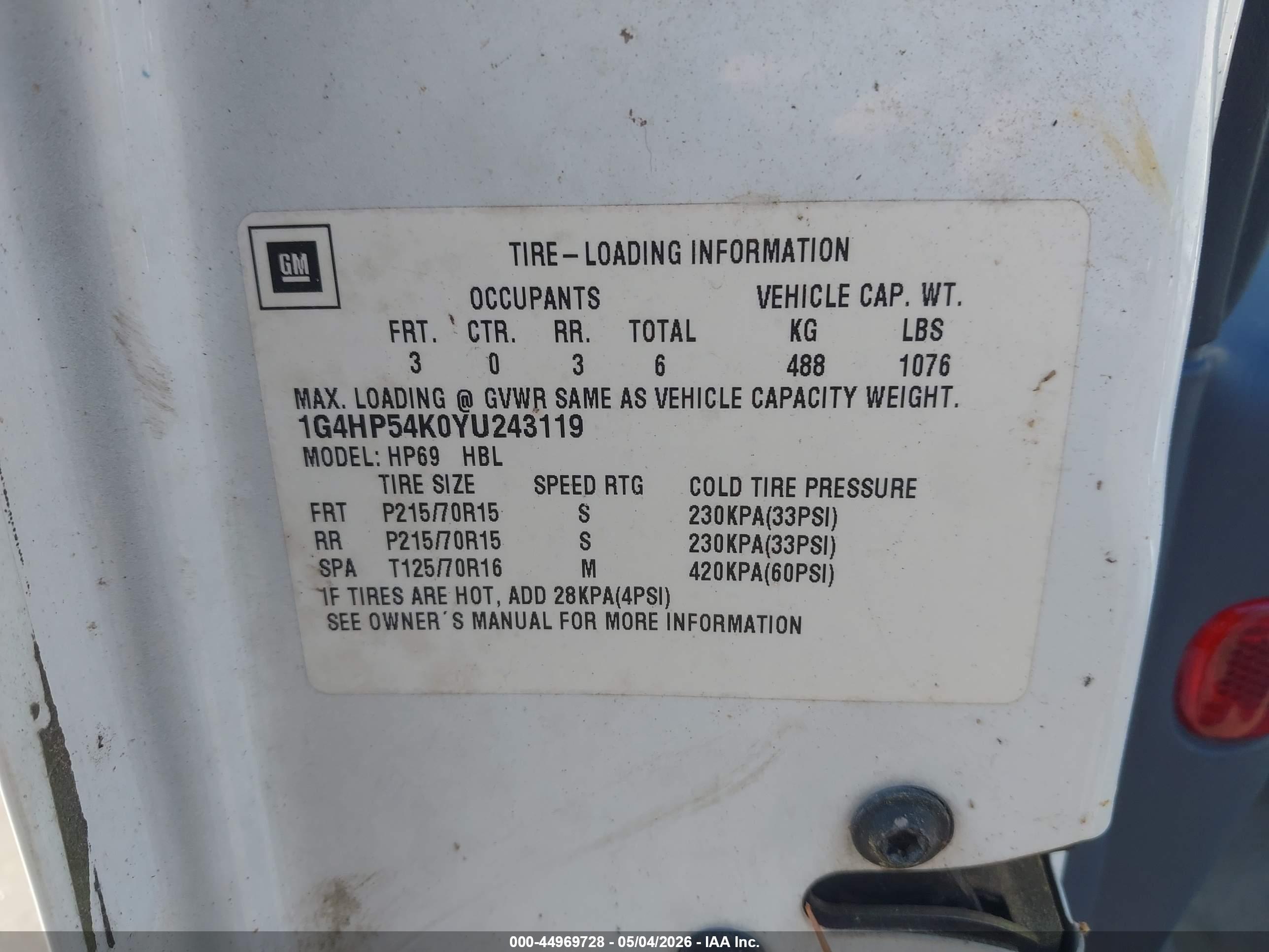 BUICK LESABRE image 9