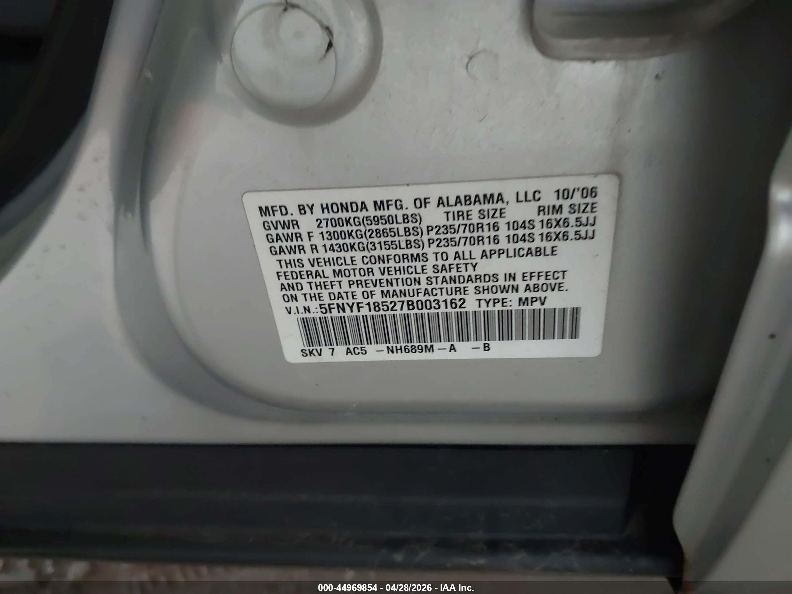 HONDA PILOT image 9