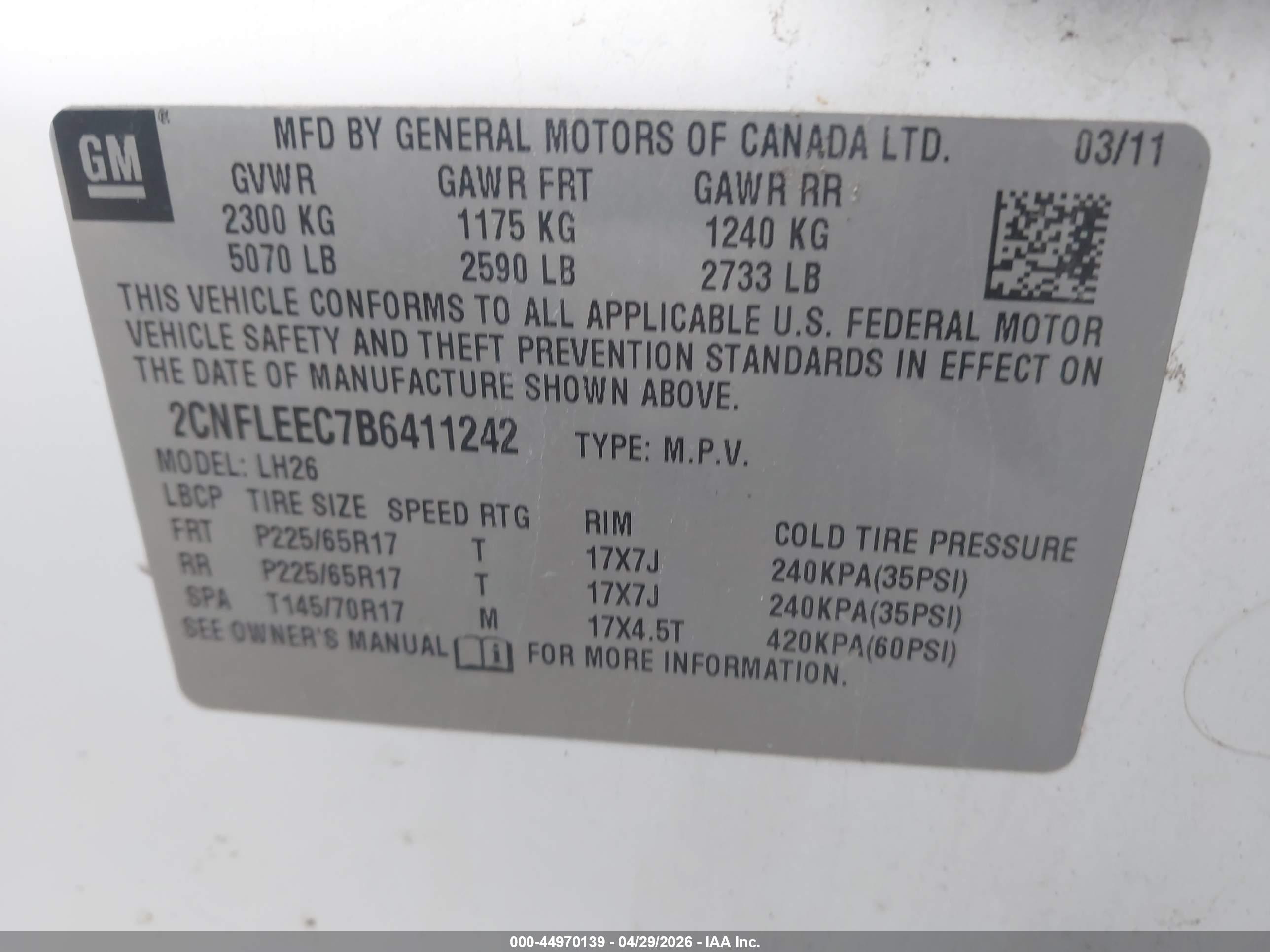 CHEVROLET EQUINOX image 9