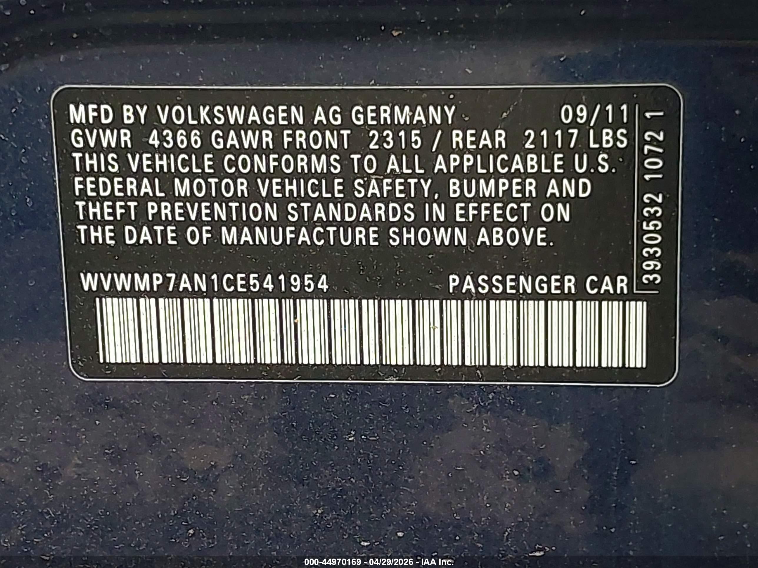 VOLKSWAGEN CC image 9