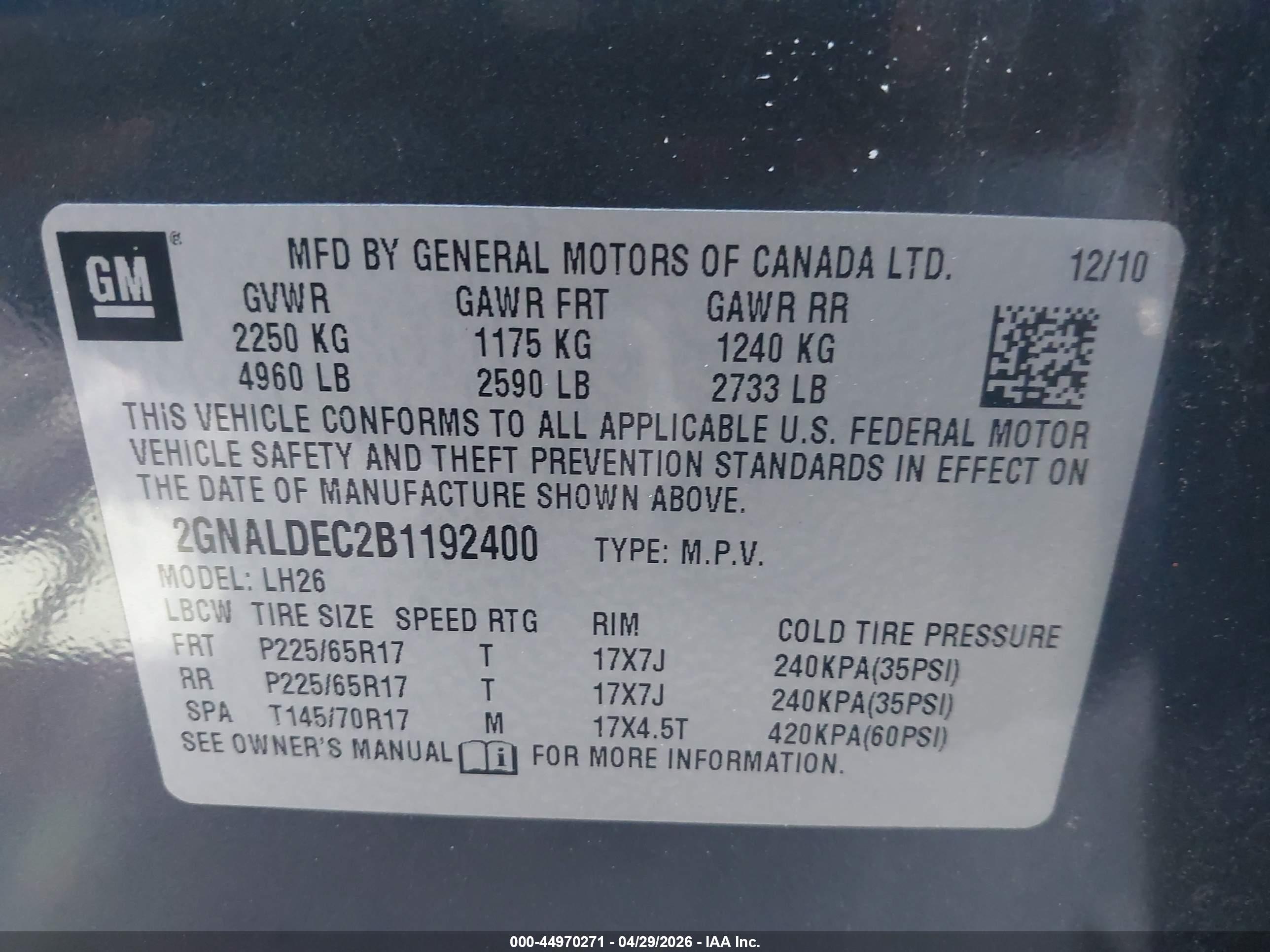 CHEVROLET EQUINOX image 9